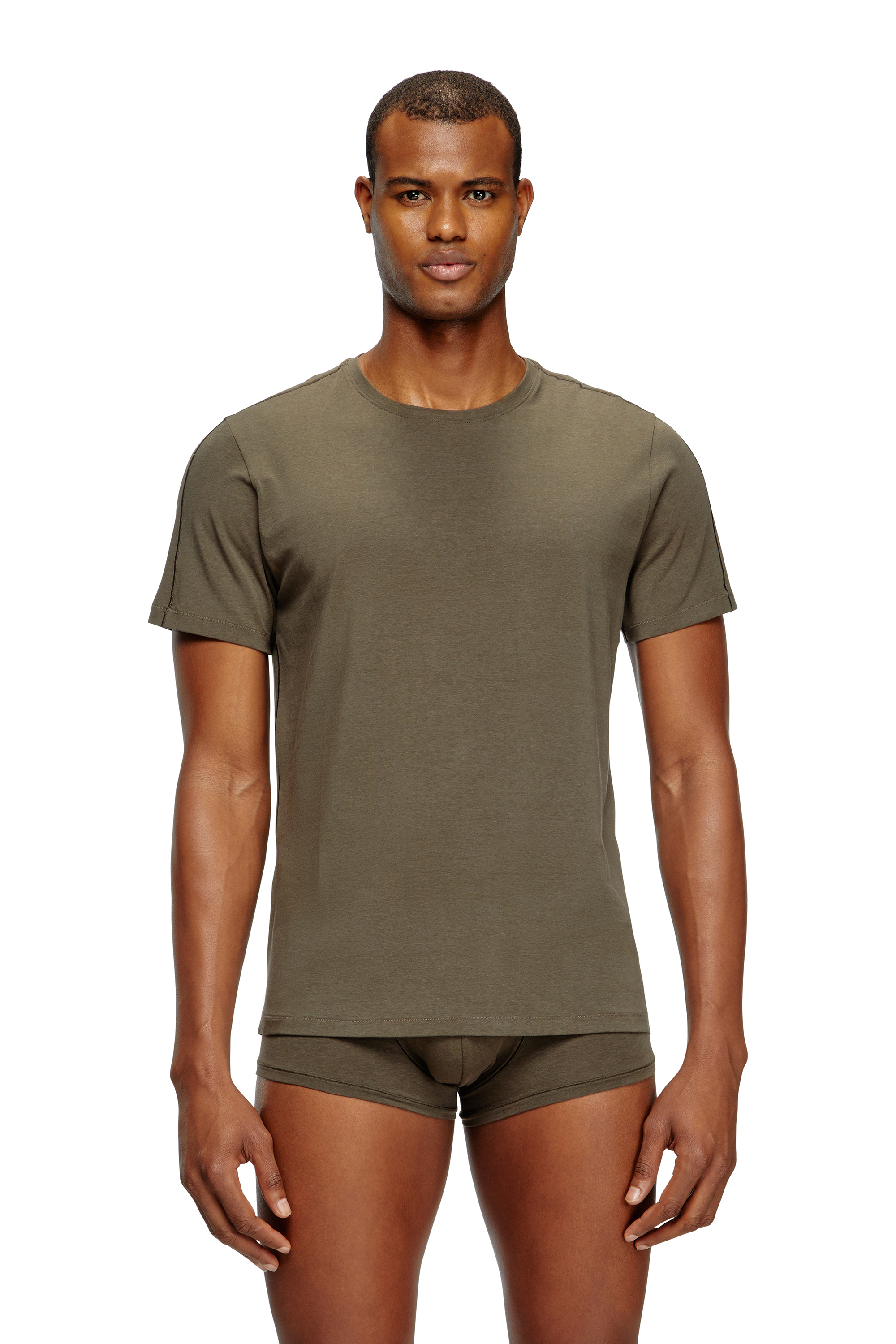 Diesel - RANDAL-D-MONO-2PACK, Set da due T-shirt in jersey fluido Uomo in Multicolor - 1