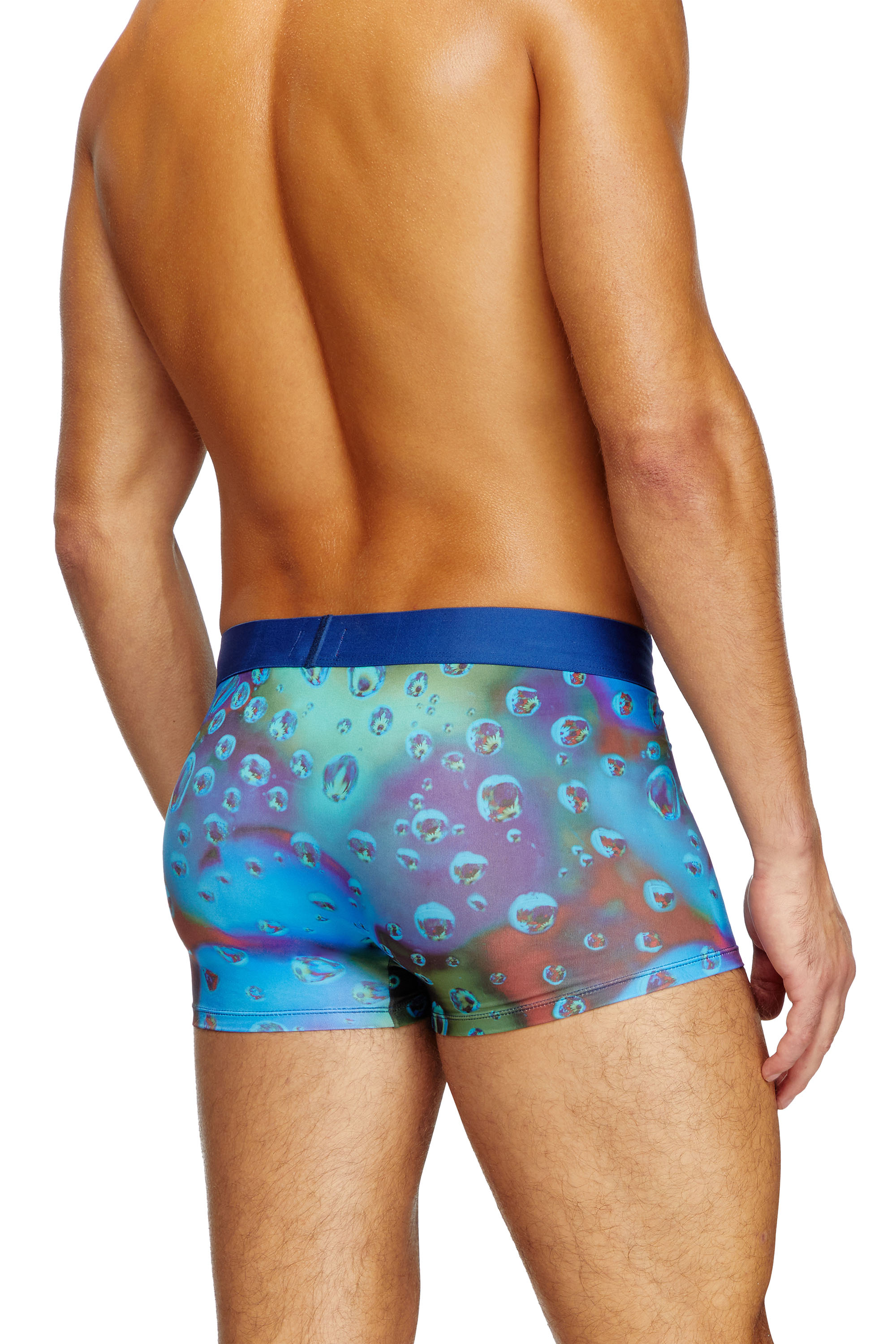 Diesel - DAMIEN-D-POP-40, Boxer con stampa acid rain Uomo in Blu - 3