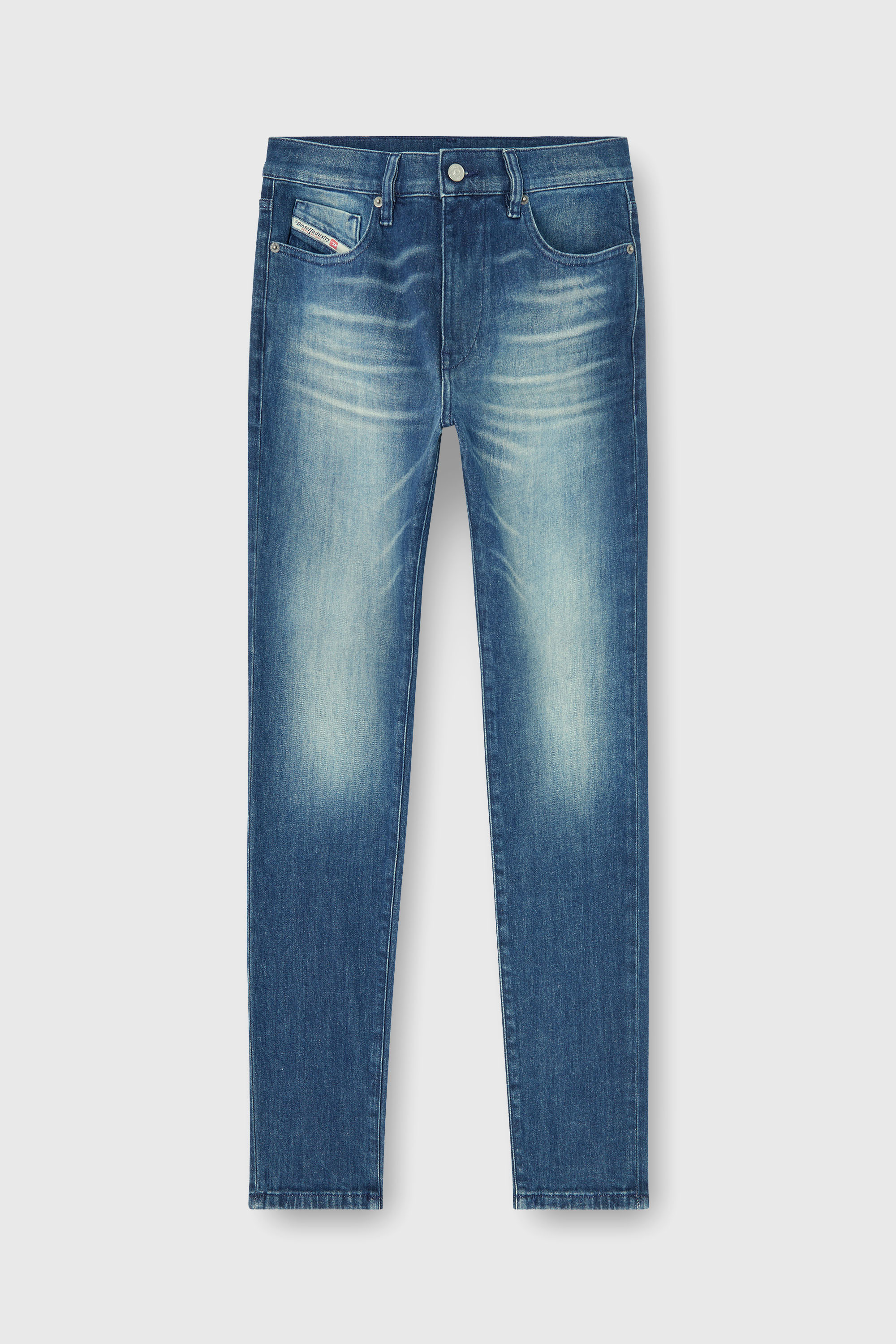 Diesel - Slim Jeans 2019 D-Strukt 0KBBR Uomo, Blu Scuro - Image 2