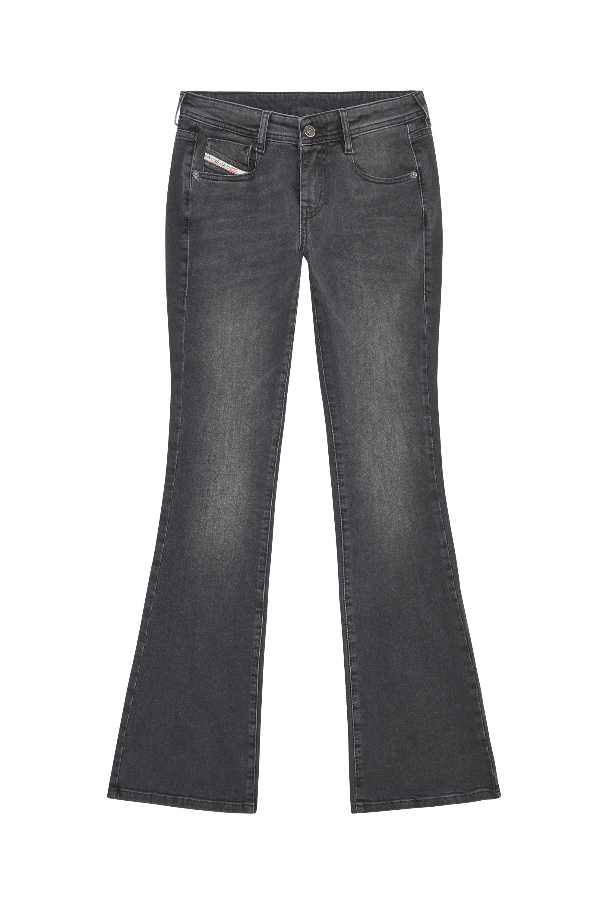 Diesel - 1969 D-Ebbey 0IHAV Bootcut and Flare Jeans, Nero/Grigio scuro - Image 5