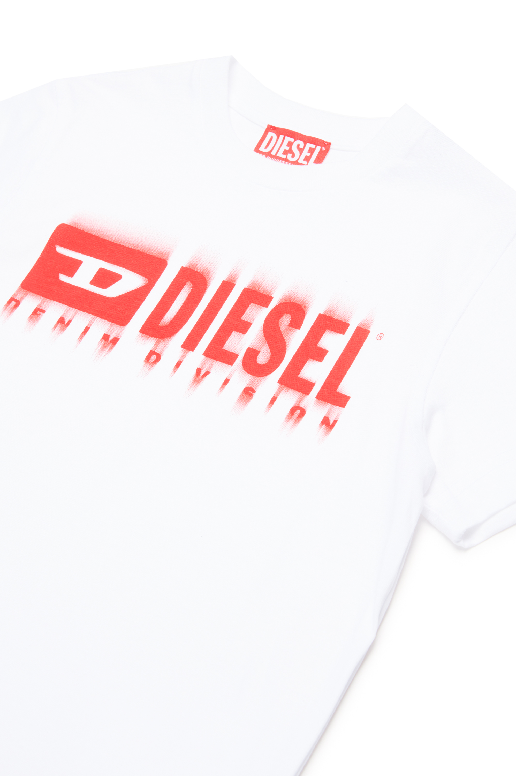 Diesel - TDIEGORL6, Uomo T-shirt con logo sbavato in Bianco - Image 3