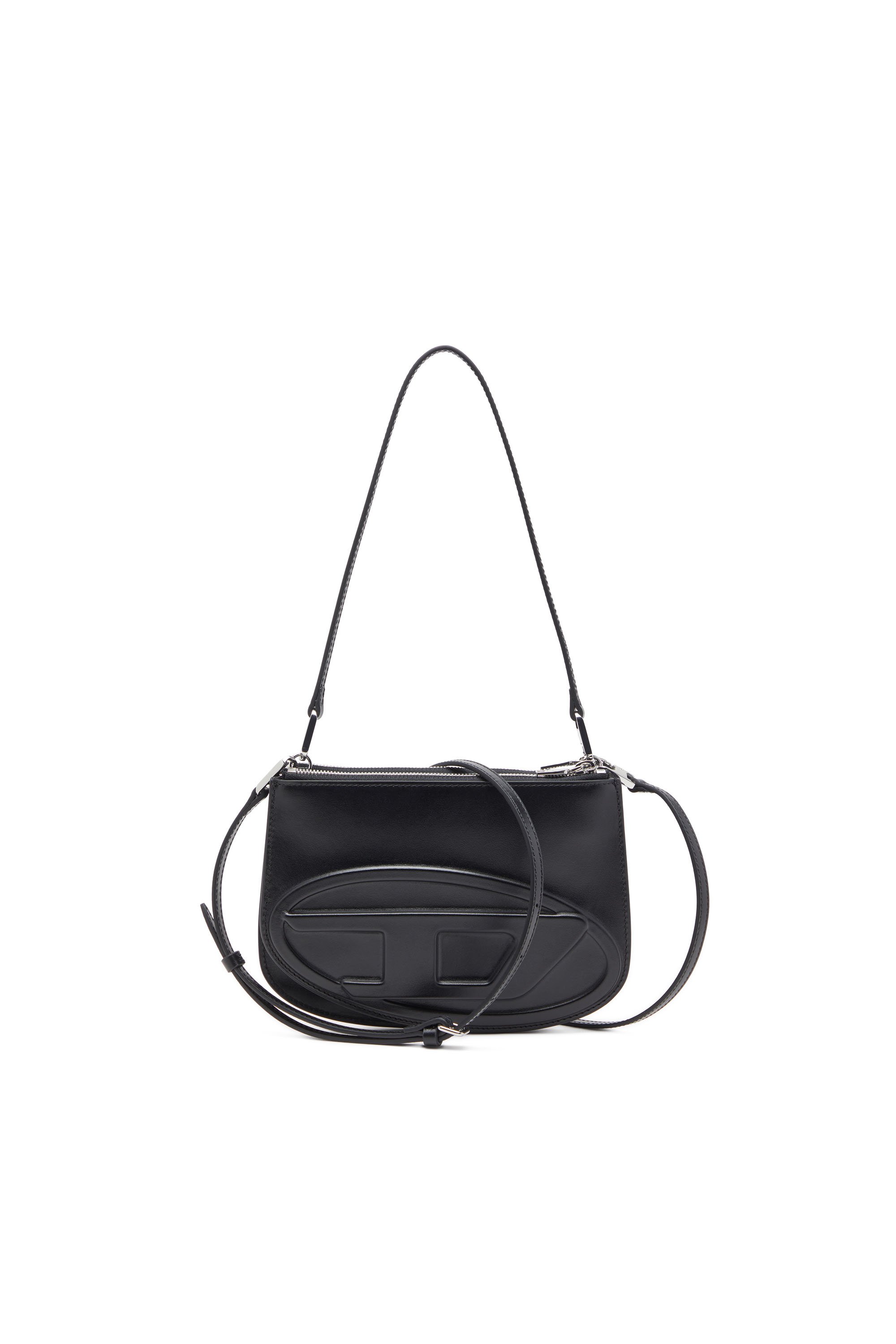 Diesel - 1DR TWIN, 1DR Twin-Borsa a spalla double-pocket in pelle stampata Donna in Nero - 1