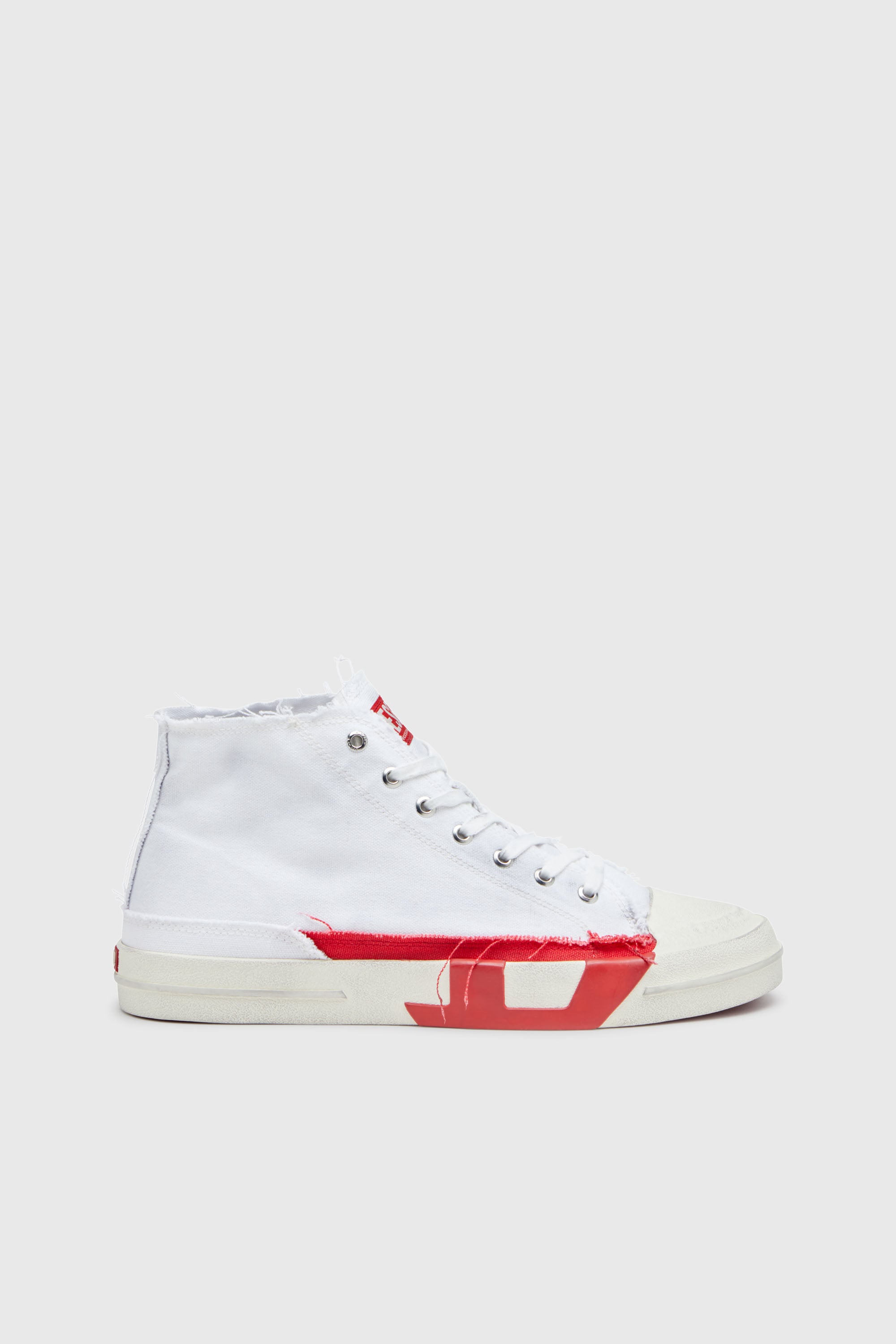 Diesel - S-D-VERSE MID, S-D-Verse-Sneaker high-top in canvas effetto dirt Uomo in Multicolor - 1