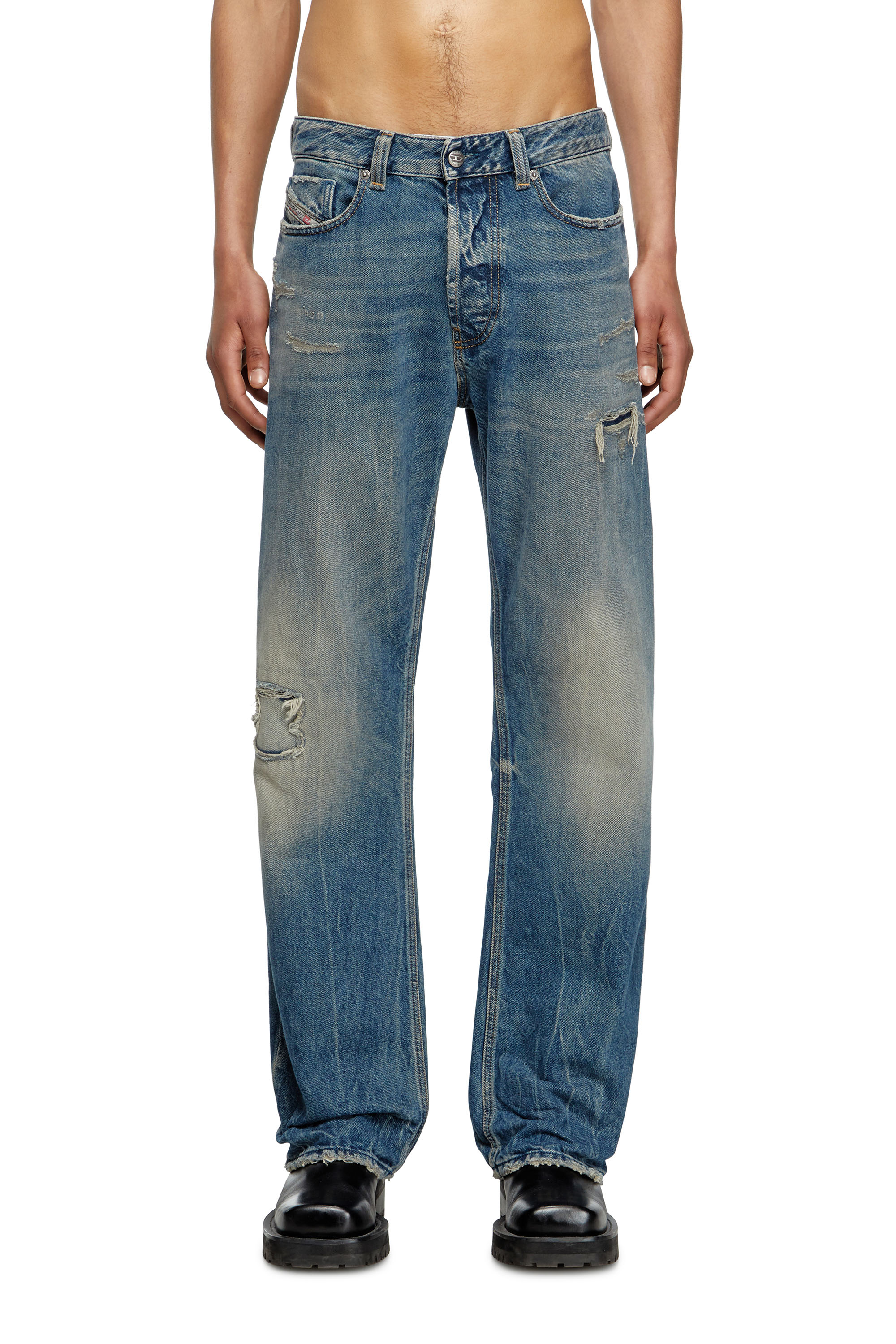 Diesel - Man's Relaxed Jeans 1980 D-Eeper 09M28, Medium blue - 1