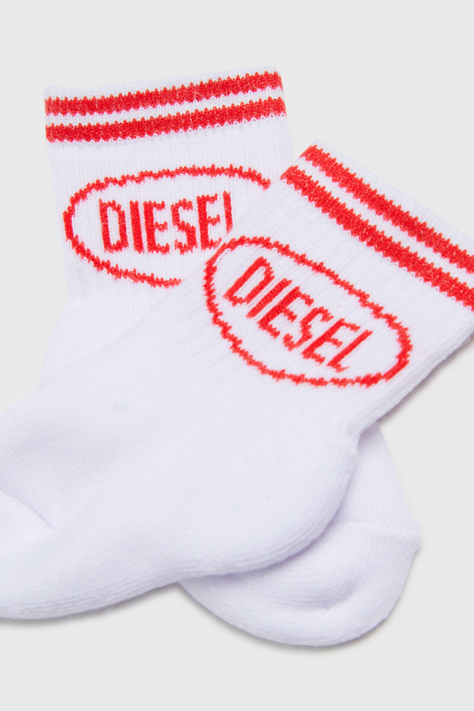 Diesel - ZOLPYB, Calzini in cotone con polsini a righe Unisex in Multicolor - 2