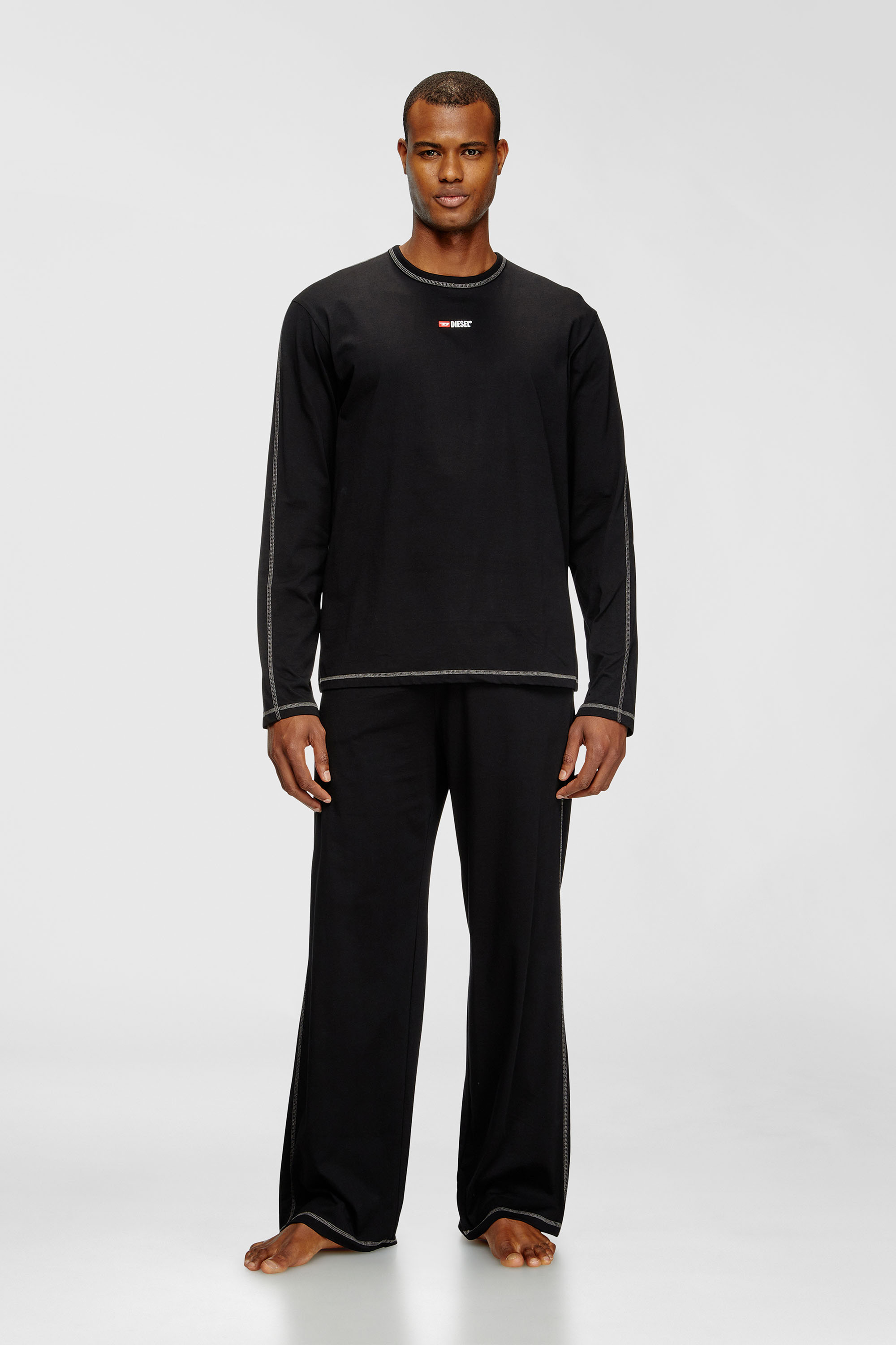 Diesel - SET-NOLAN-D-CORE, Man's Pyjamas in cotton jersey in Black - 1