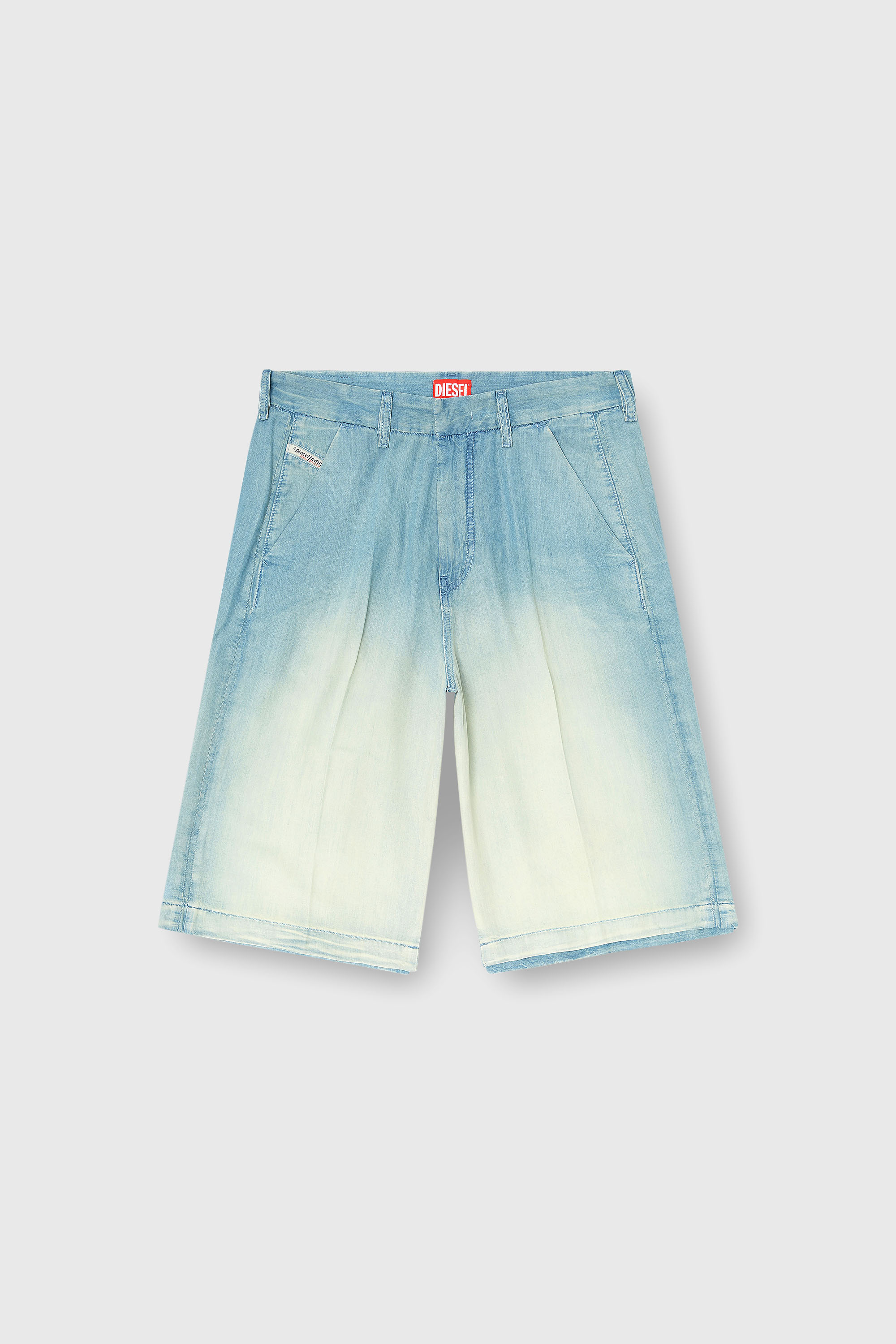 Diesel - D-TYLOR-SHORT-S, Shorts in denim fluido sovratinto Uomo in Blu - 2