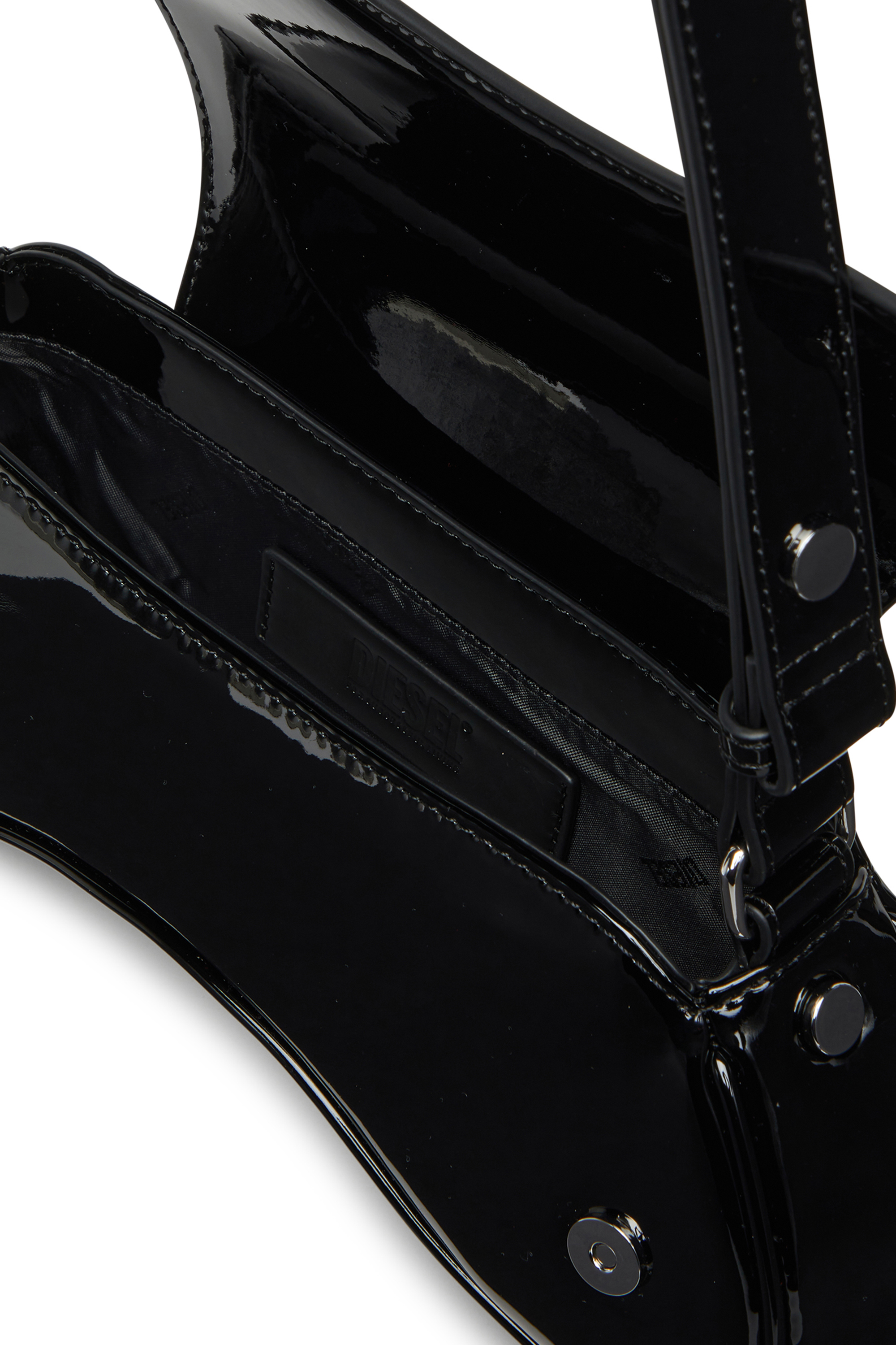 Diesel - PLAY CROSSBODY, Play-Crossbody in PU lucido Donna in Nero - 4