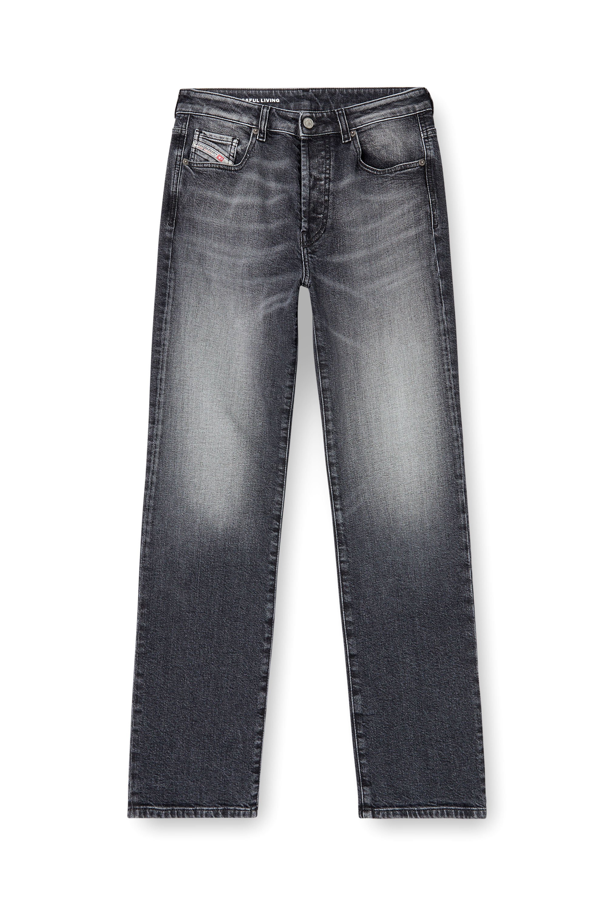 Diesel - Regular Jeans 1989 D-Mine 09L53 Donna, Nero/Grigio scuro - Image 3