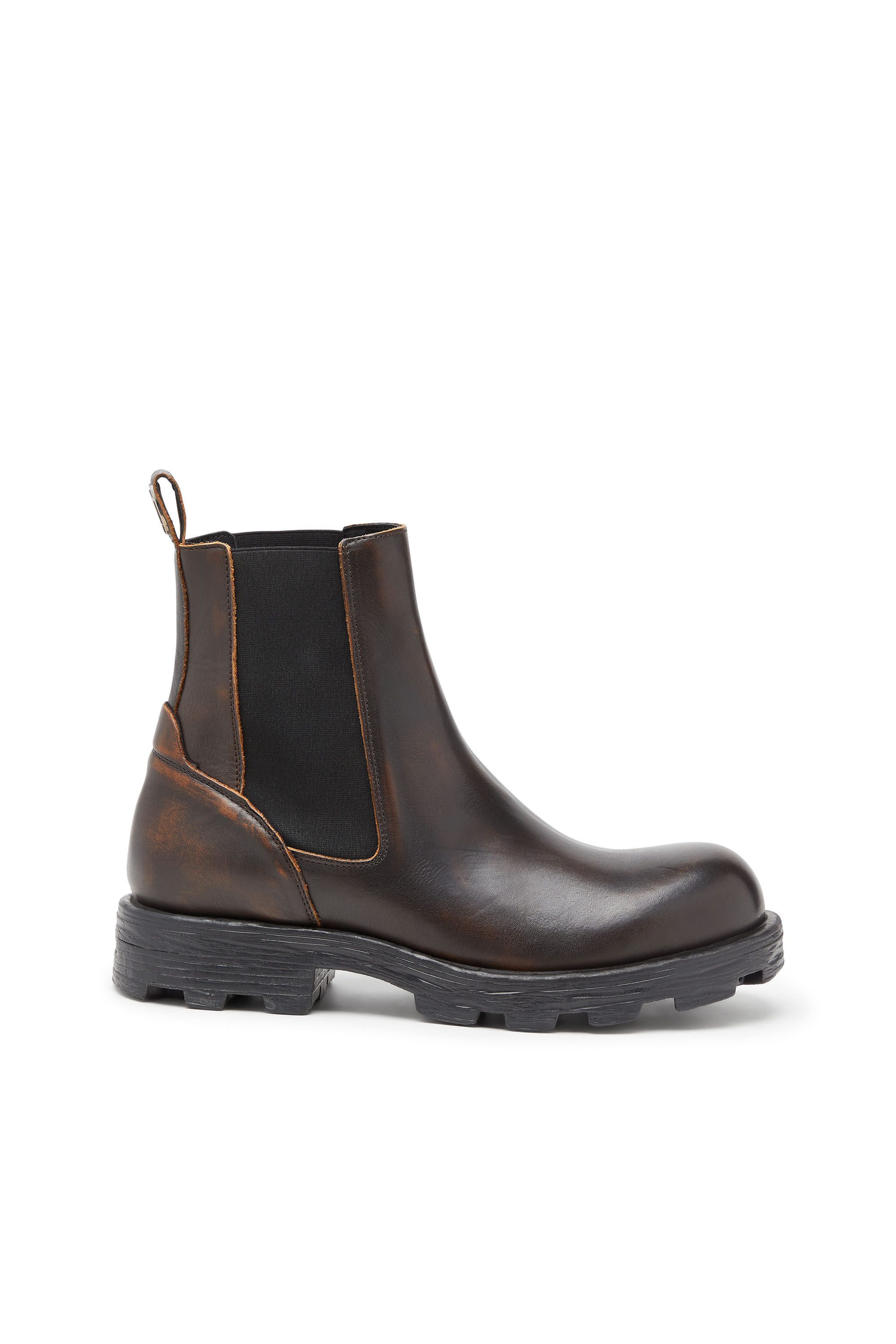 Diesel - D-HAMMER CH, D-Hammer-Chelsea boot in pelle spazzolata Uomo in Marrone - 1