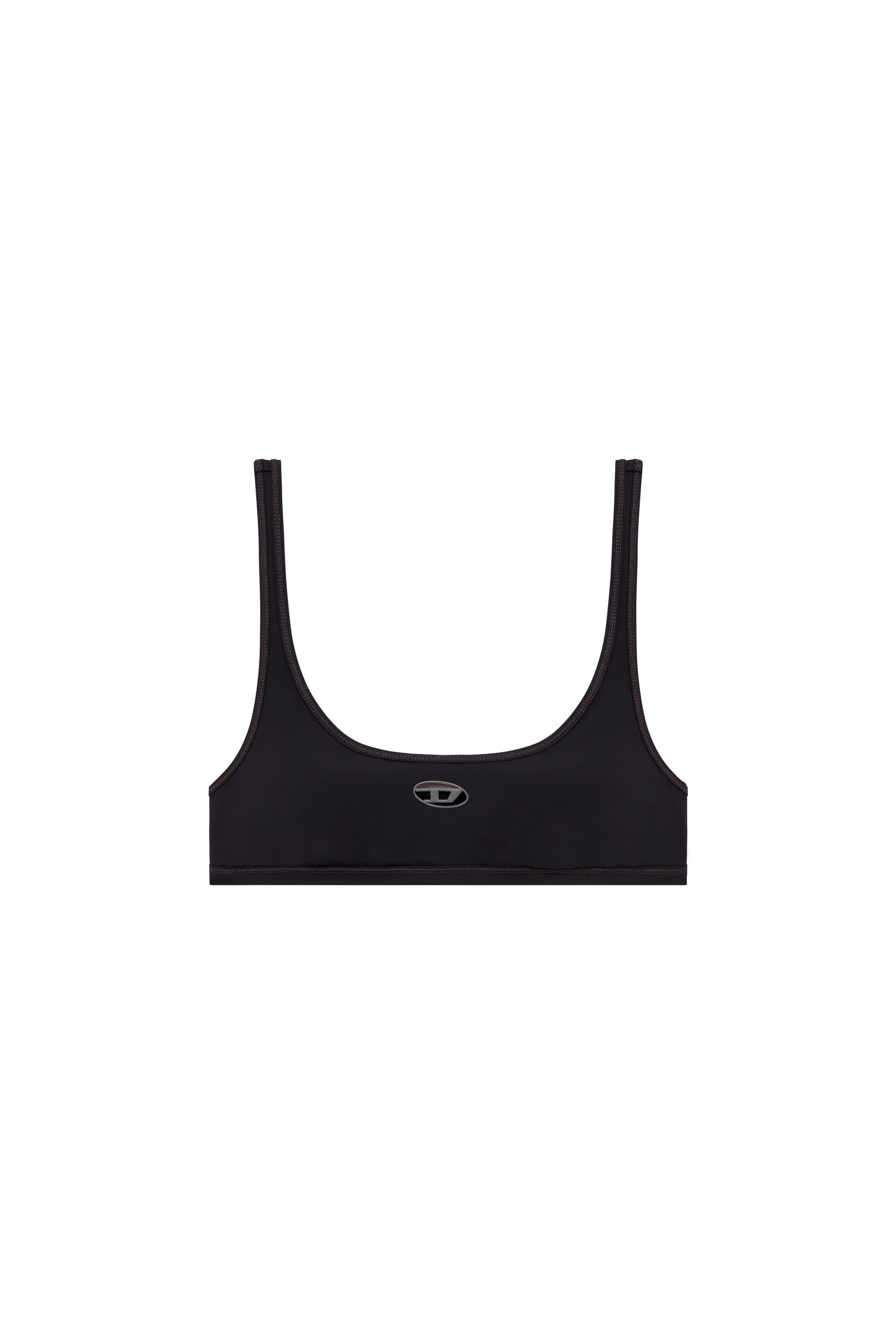 Diesel - CHELSEA-UTLT, Reggiseno sportivo con logo cut-out Donna in Nero - 4