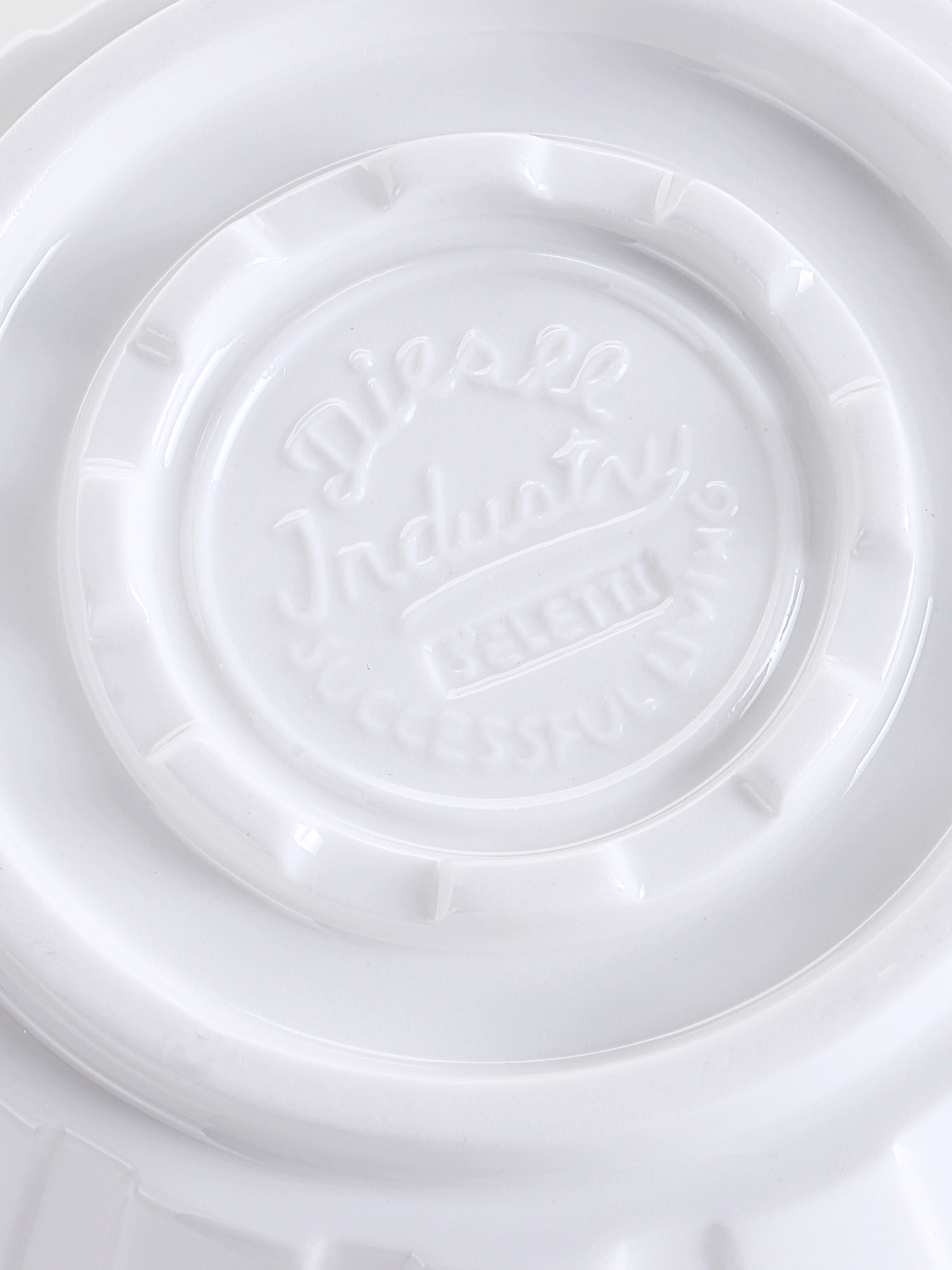 Diesel - 10983 MACHINE COLLEC, Fruttiera in porcellana, ø cm 16,3/6,4" Unisex in Bianco - 3