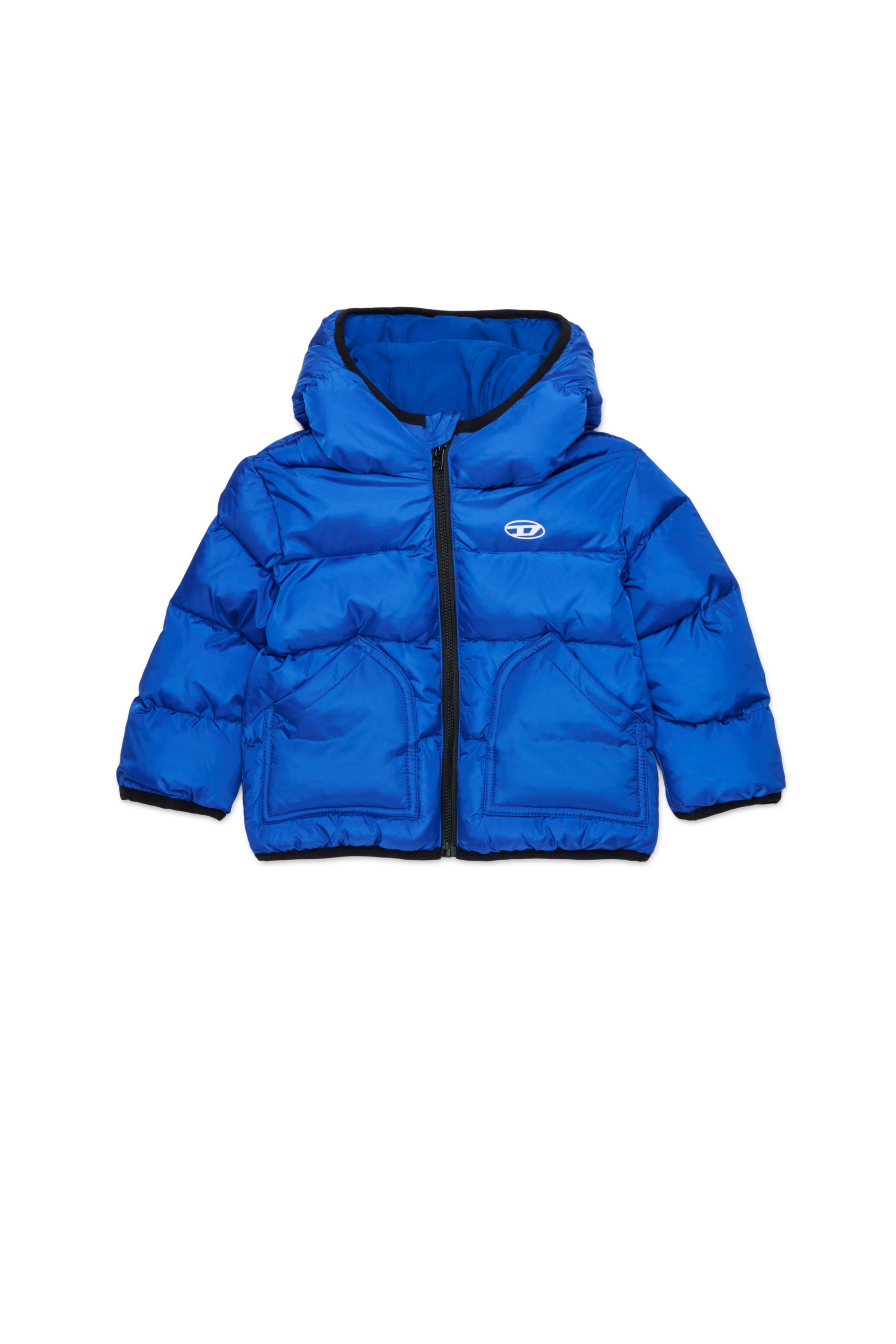 Diesel - JSIPB, Piumino con logo Oval D Unisex in Blu - 1