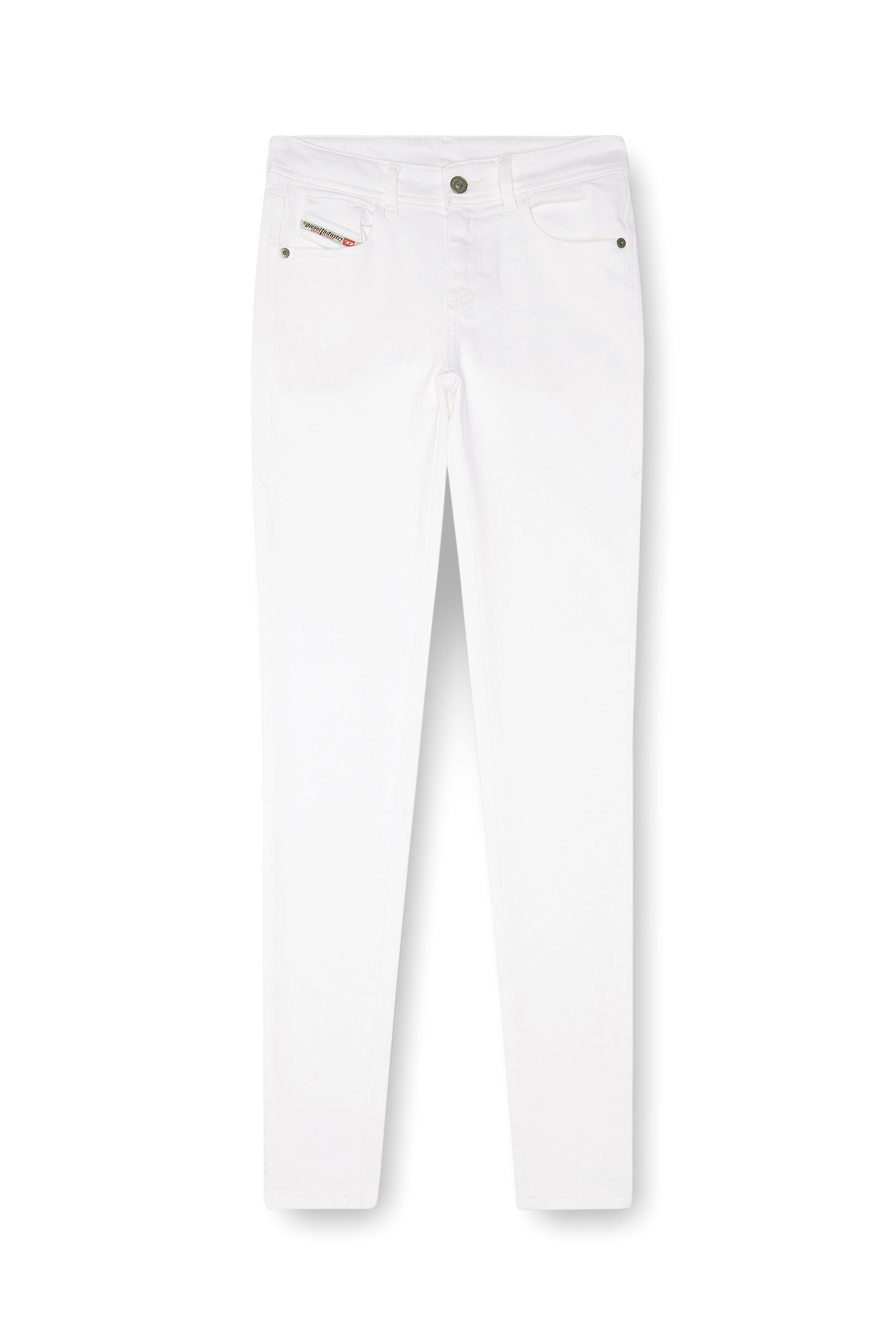 Skinny Jeans 2017 Slandy 09F90, Bianco Diesel - Skinny Jeans 2017 Slandy 09F90 Donna, Bianco - Image 2