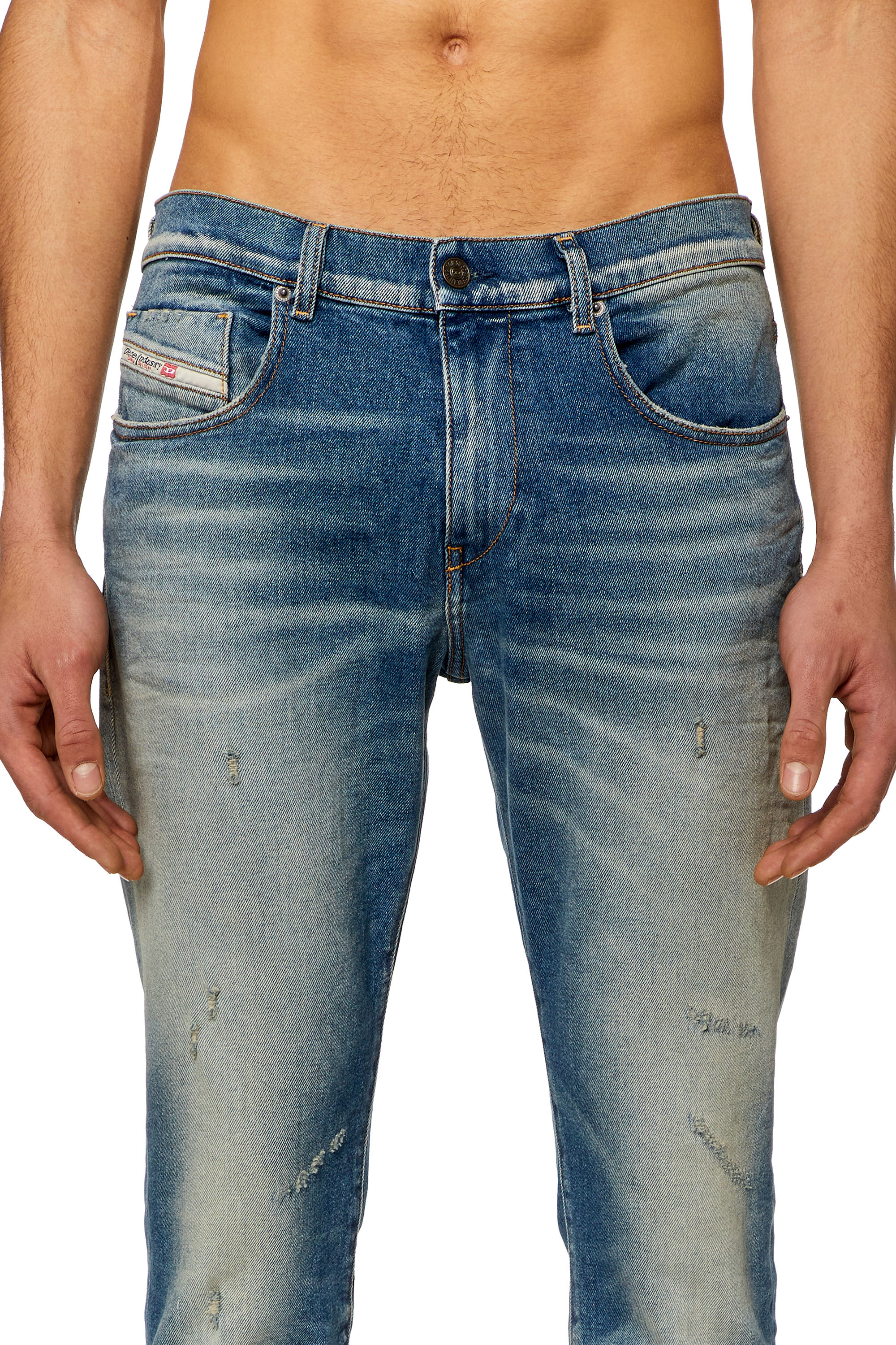 Diesel - Slim Jeans 2019 D-Strukt 09H55, Blu Chiaro - Image 3