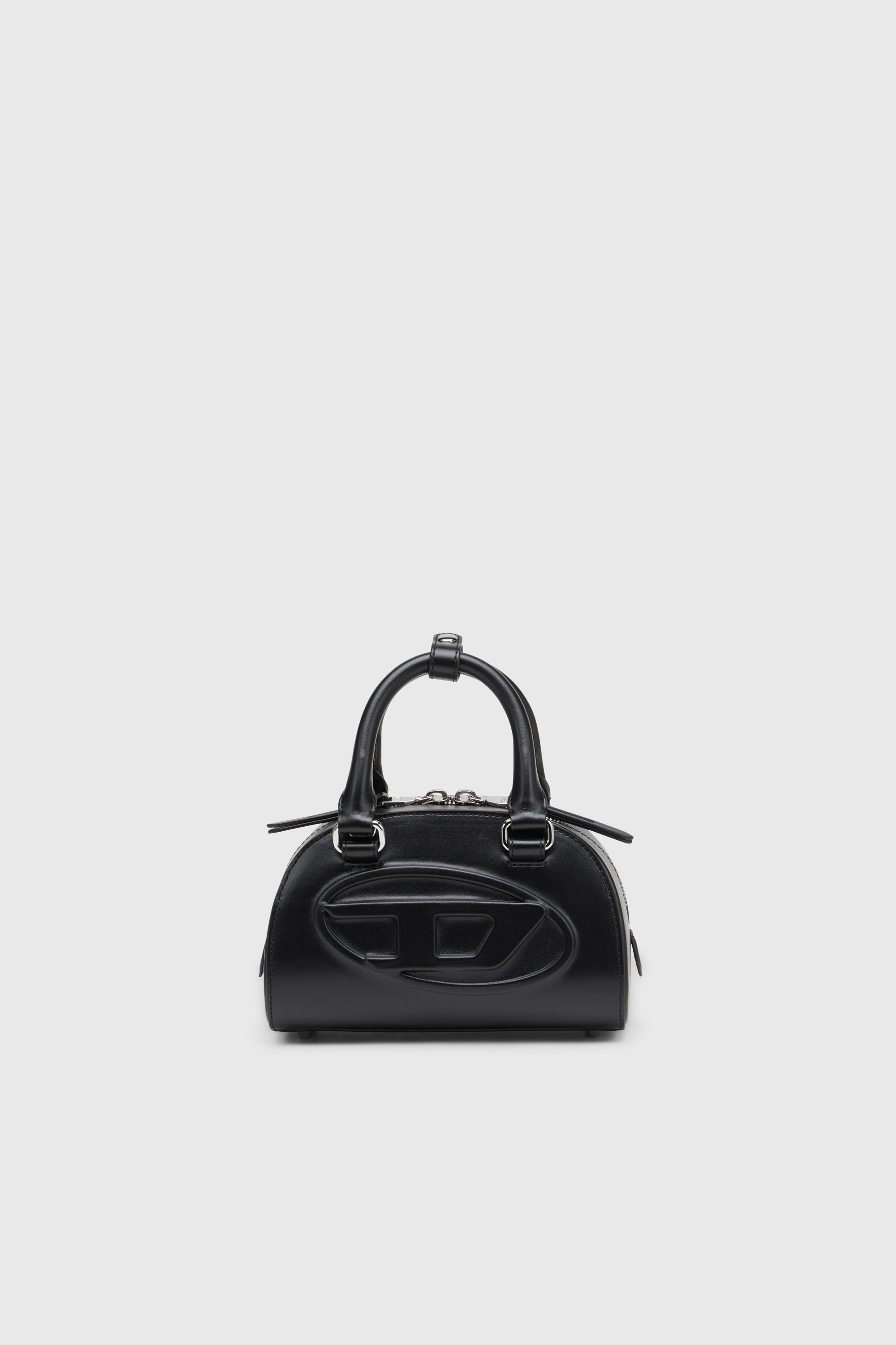 Diesel - 1DR DOME CROSSBODY, 1DR Dome - Borsa bowling mini in pelle Donna in Nero - 1