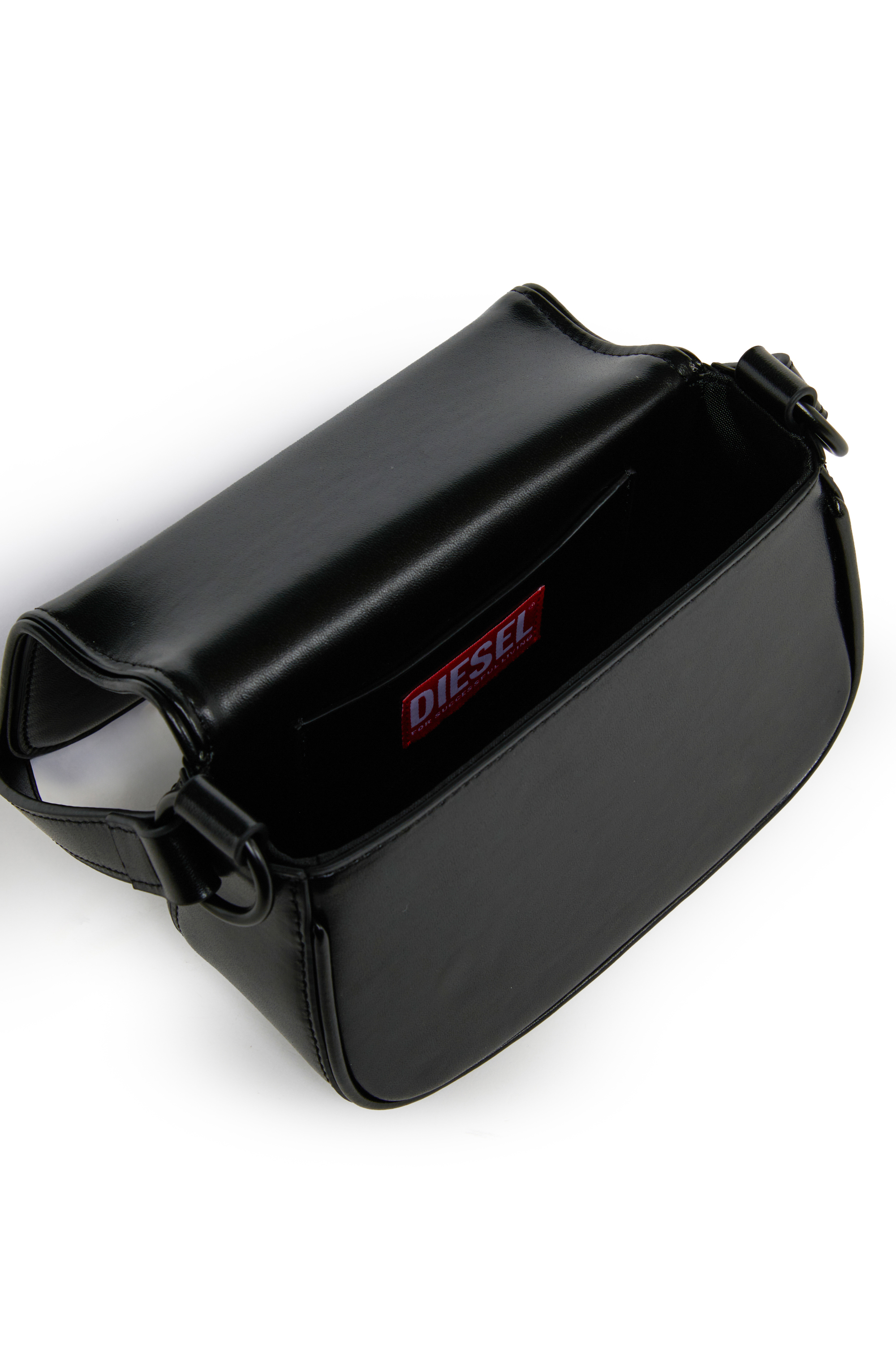 Diesel - WIRT, WIRT - Borsa a tracolla con logo Oval D embossato Donna in Nero - 4
