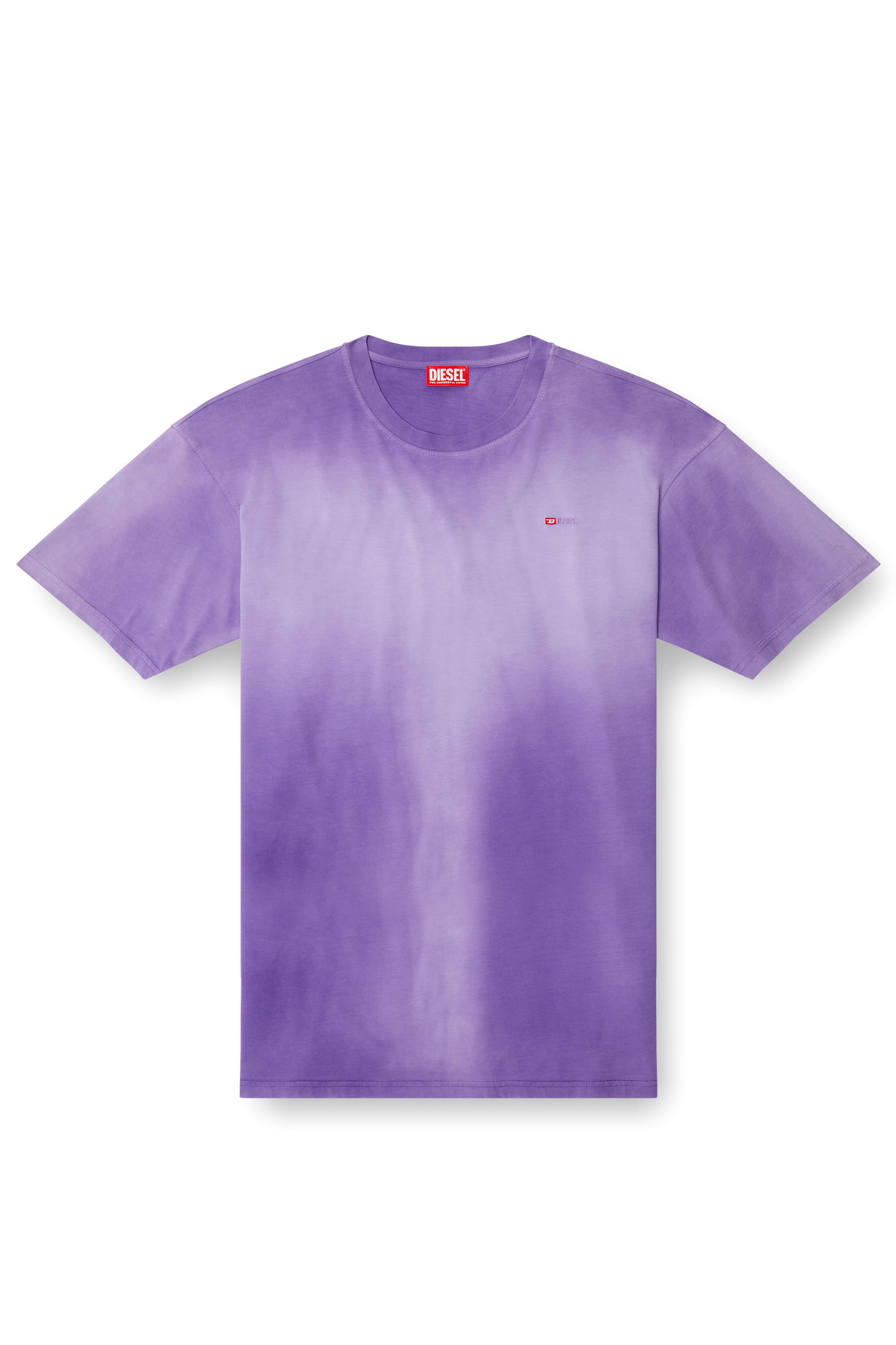 Diesel - T-BOXT-R27, T-shirt con micro logo ricamato Uomo in Viola - 3