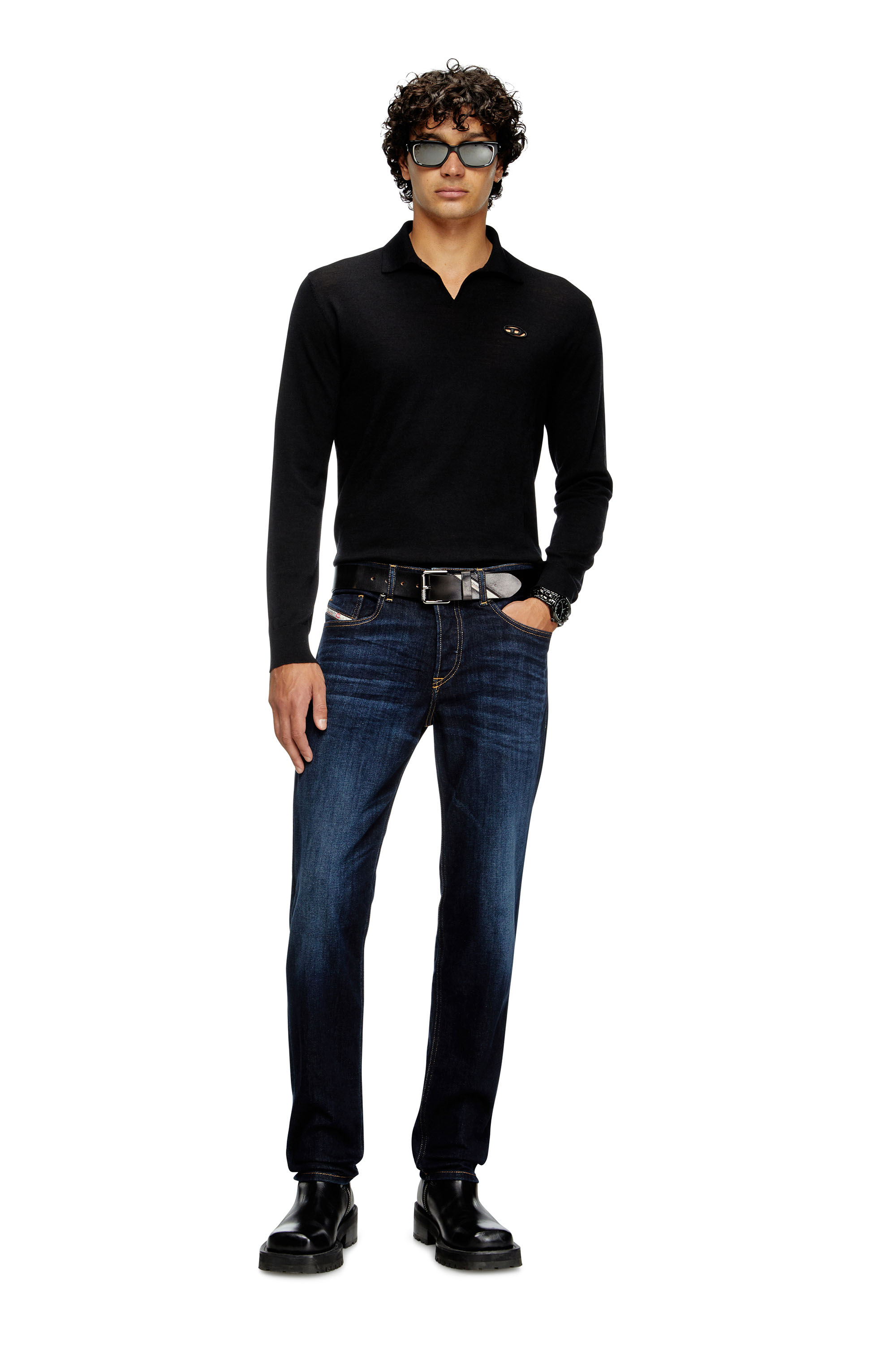 Diesel - Regular Jeans 2023 D-Finitive 009ZS Uomo, Blu Scuro - Image 1