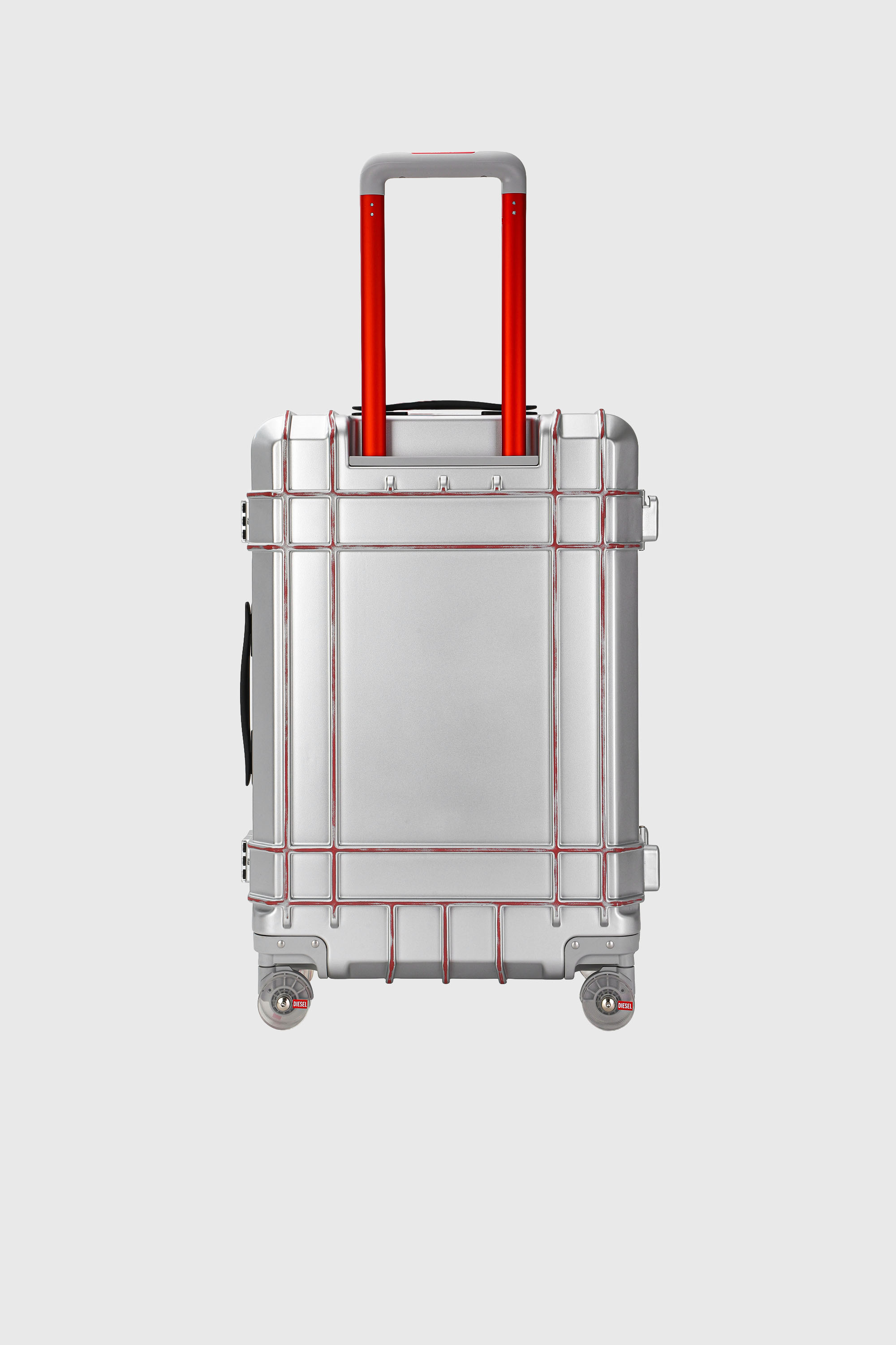 Diesel - DIESEL PC STRONG IMAGE TROLLEY- DSL003, Valigia resistente taglia M Unisex in Argento - 2