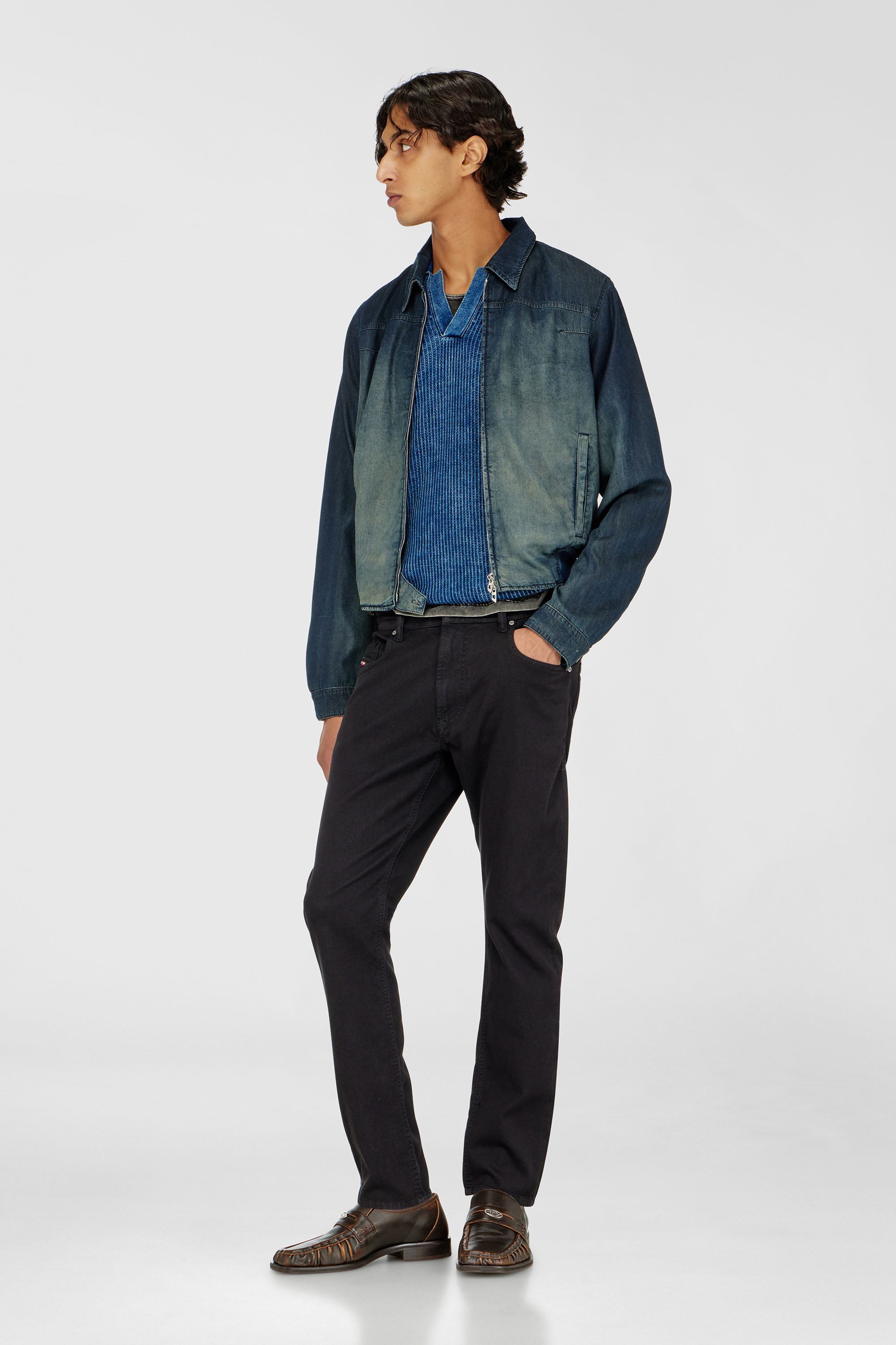 Diesel - Man's Regular 2032 D-Krooley-BW Joggjeans&reg; 068NH, Black/Dark grey - 1