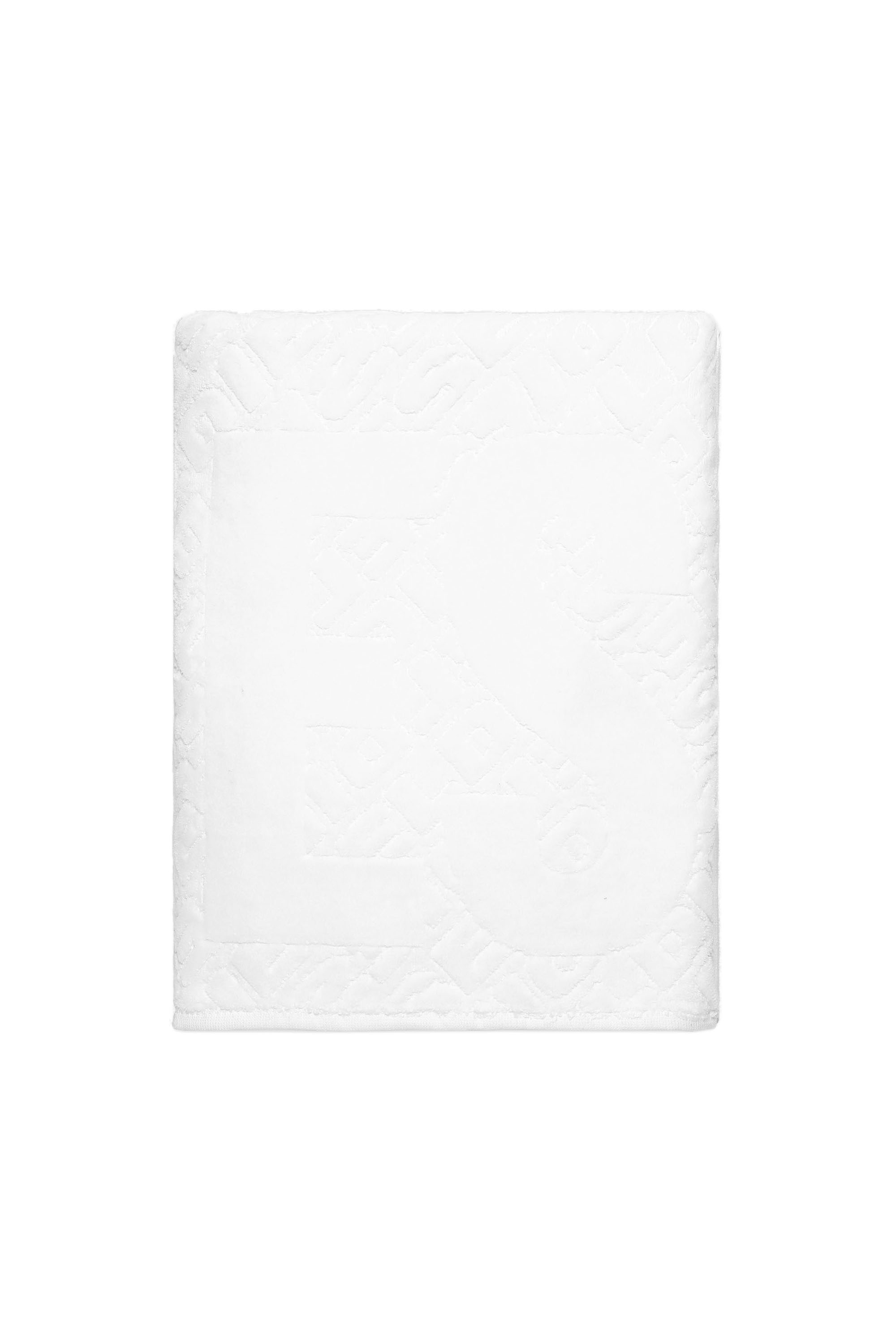 Diesel - TELO 3DLOGO        95X150, Telo  in spugna 3D LOGO Unisex in Bianco - 1