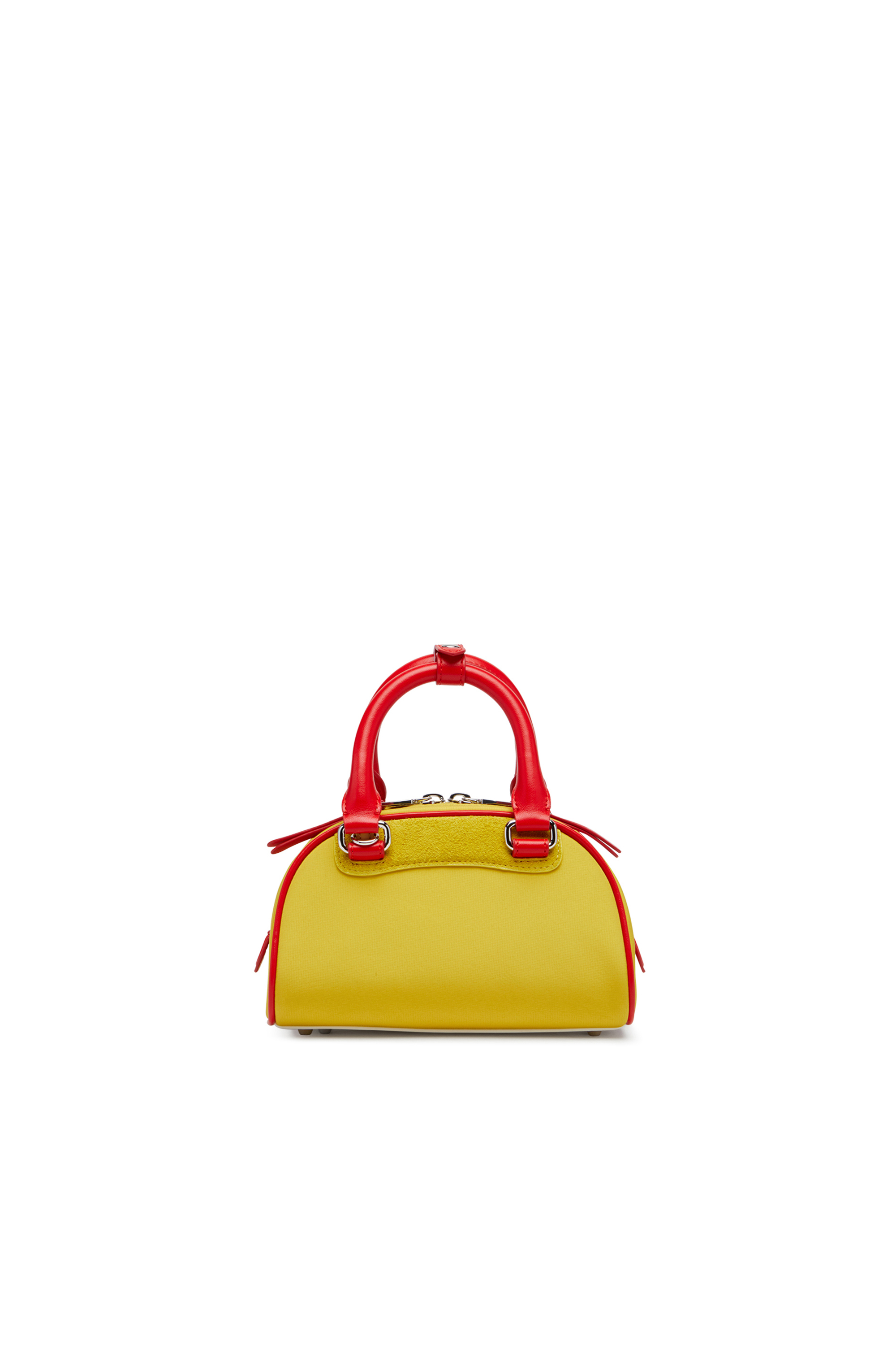 Diesel - 1DR DOME CROSSBODY, 1DR Dome-Mini borsa bowling colour-block Donna in Giallo - 2