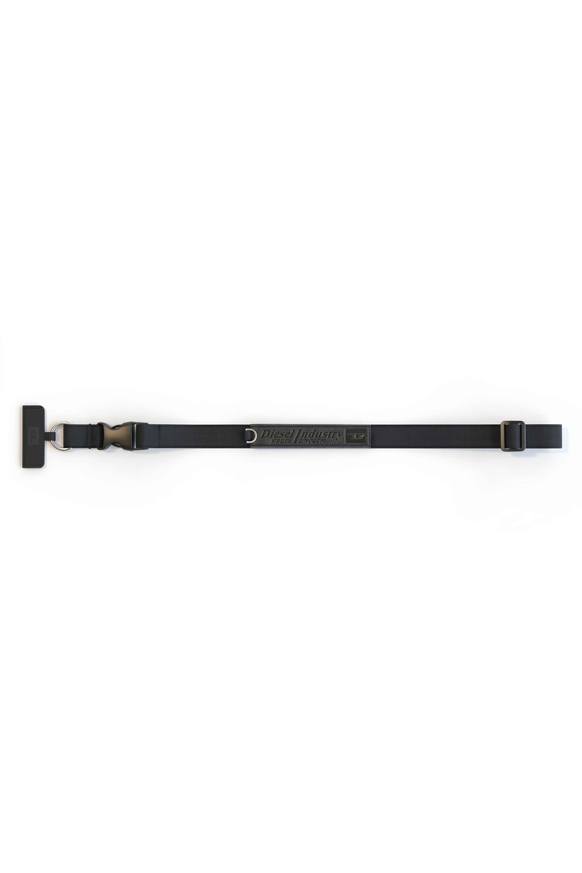 Diesel - 60658 UNIVERSAL STRAP, Tracolla a collana Flag D per smartphone Unisex in Nero - 2