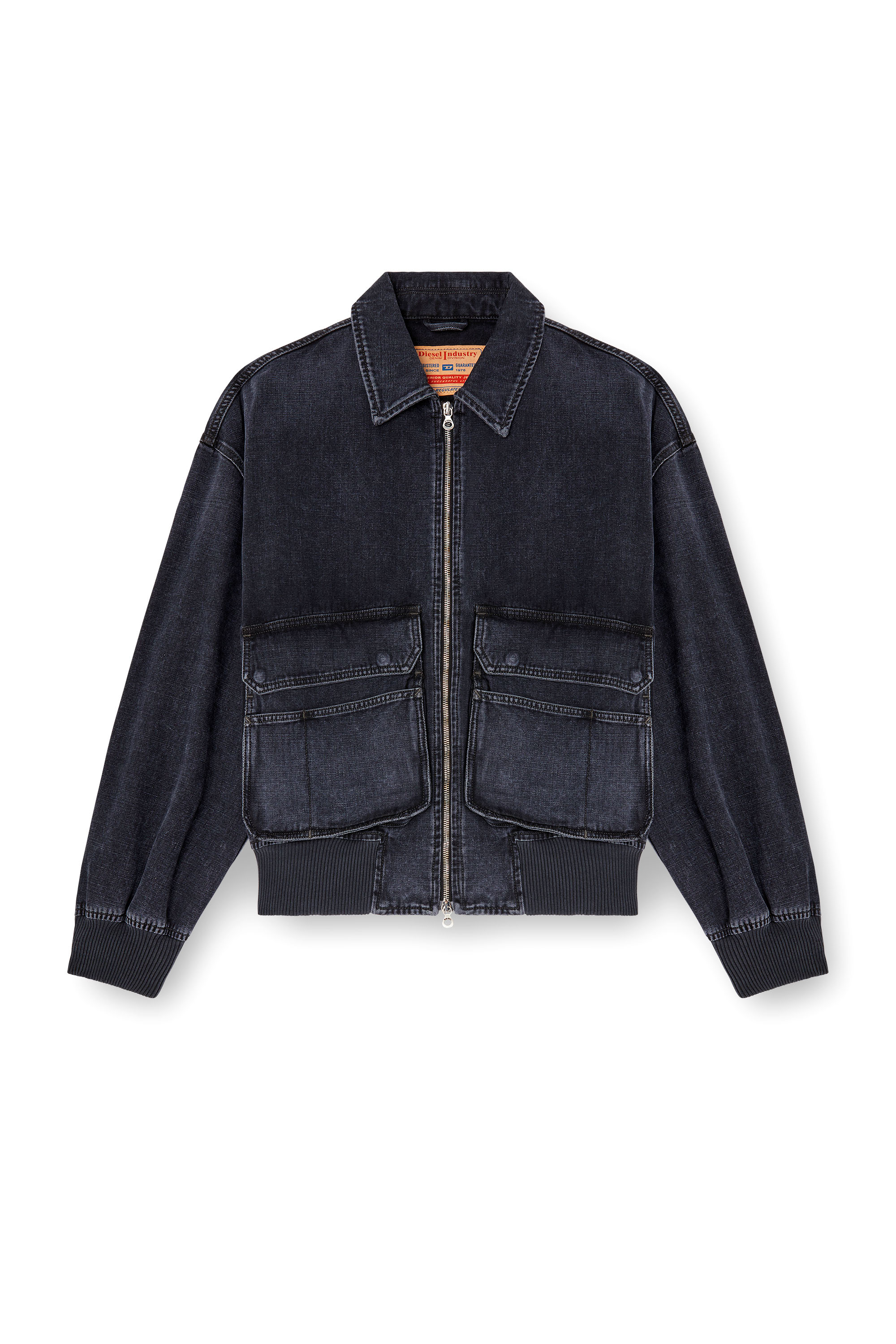 Diesel - D-KURZ, Giacca in denim batavia Unisex in Nero - 2