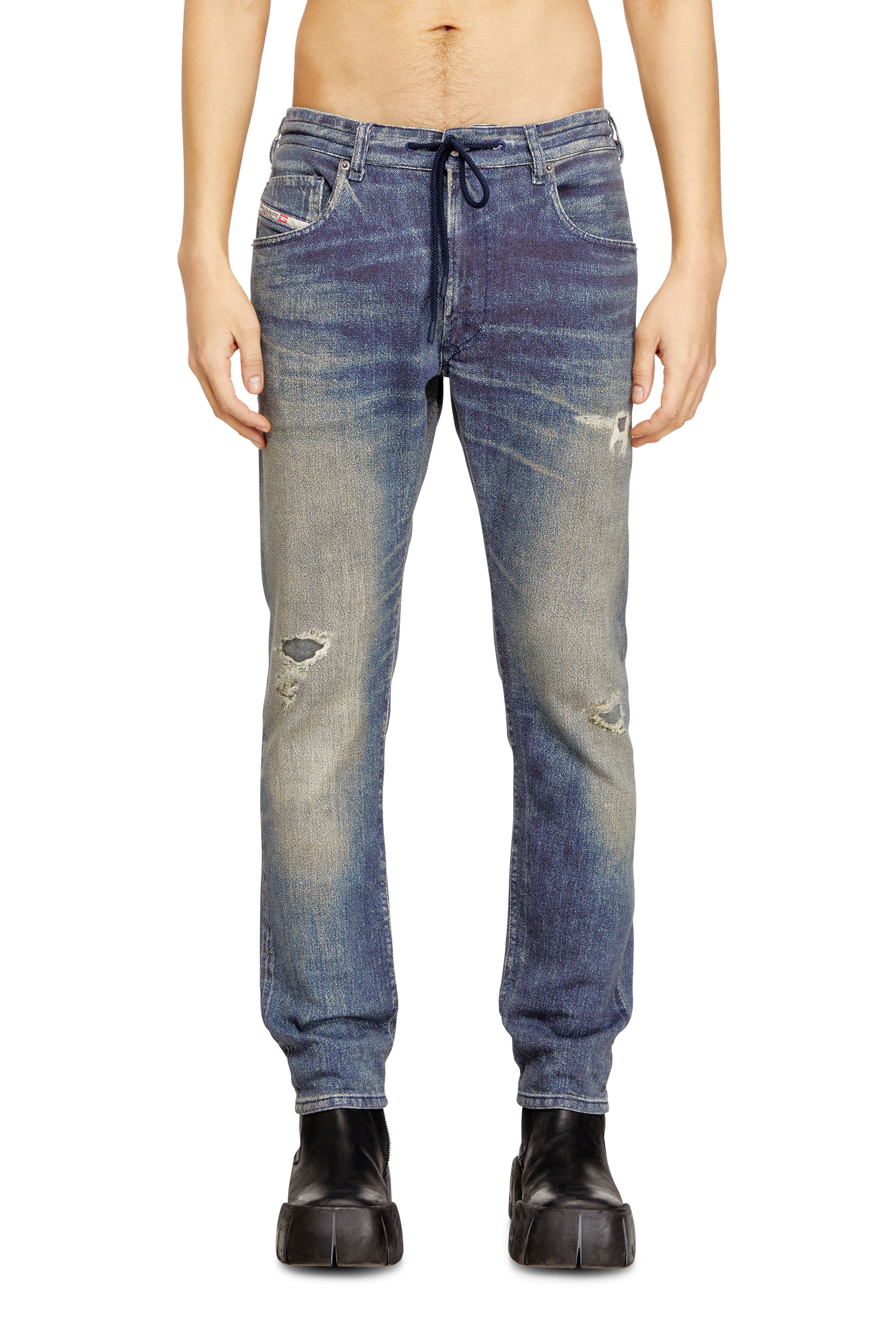 Diesel - Regular 2032 D-Krooley Joggjeans&reg; 068UT Uomo, Blu medio - Image 1