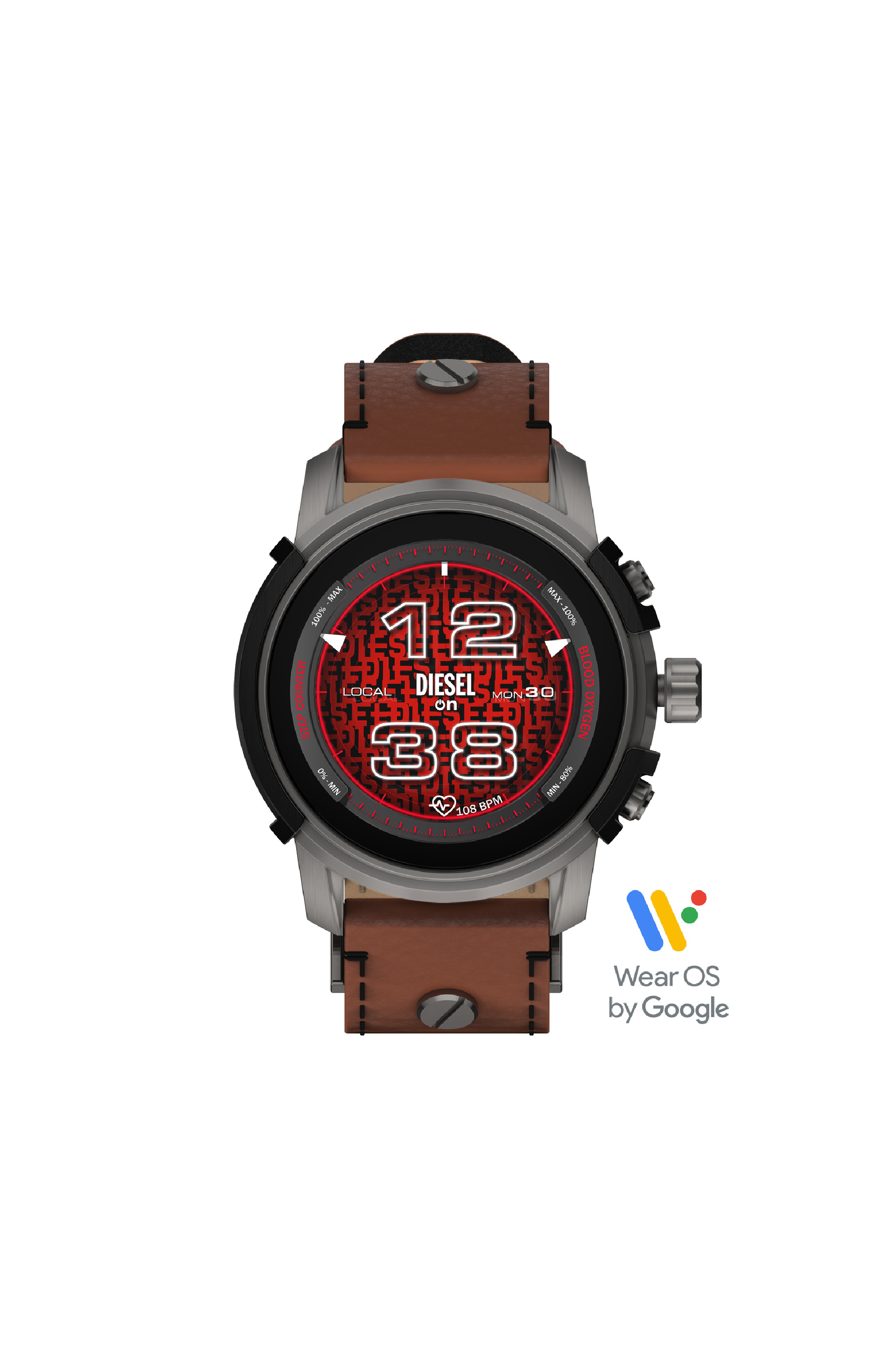 Diesel - DZT2043, Smartwatch Griffed in pelle Uomo in Marrone - 5