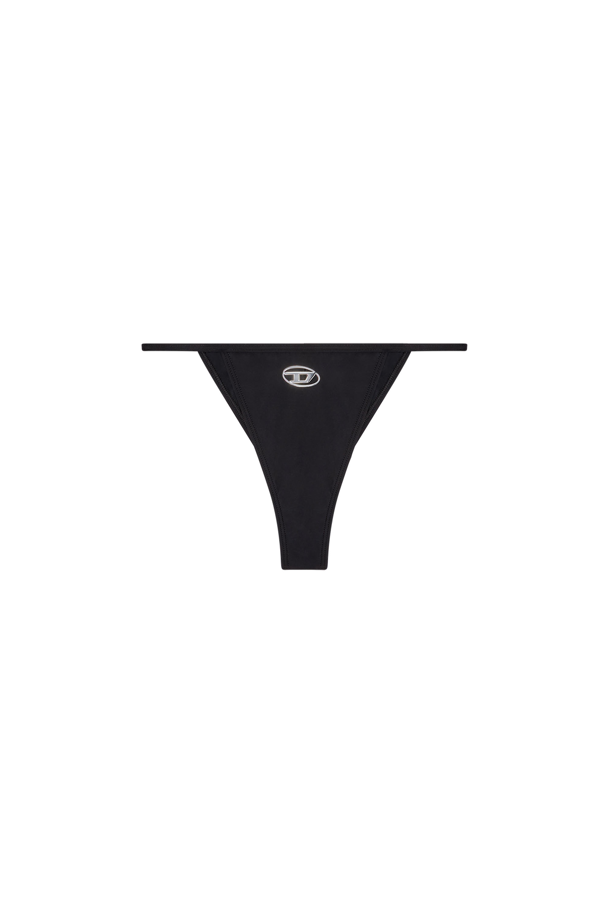 Diesel - CAMILLE-UTLT, Slip bikini con logo cut-out Donna in Nero - 4