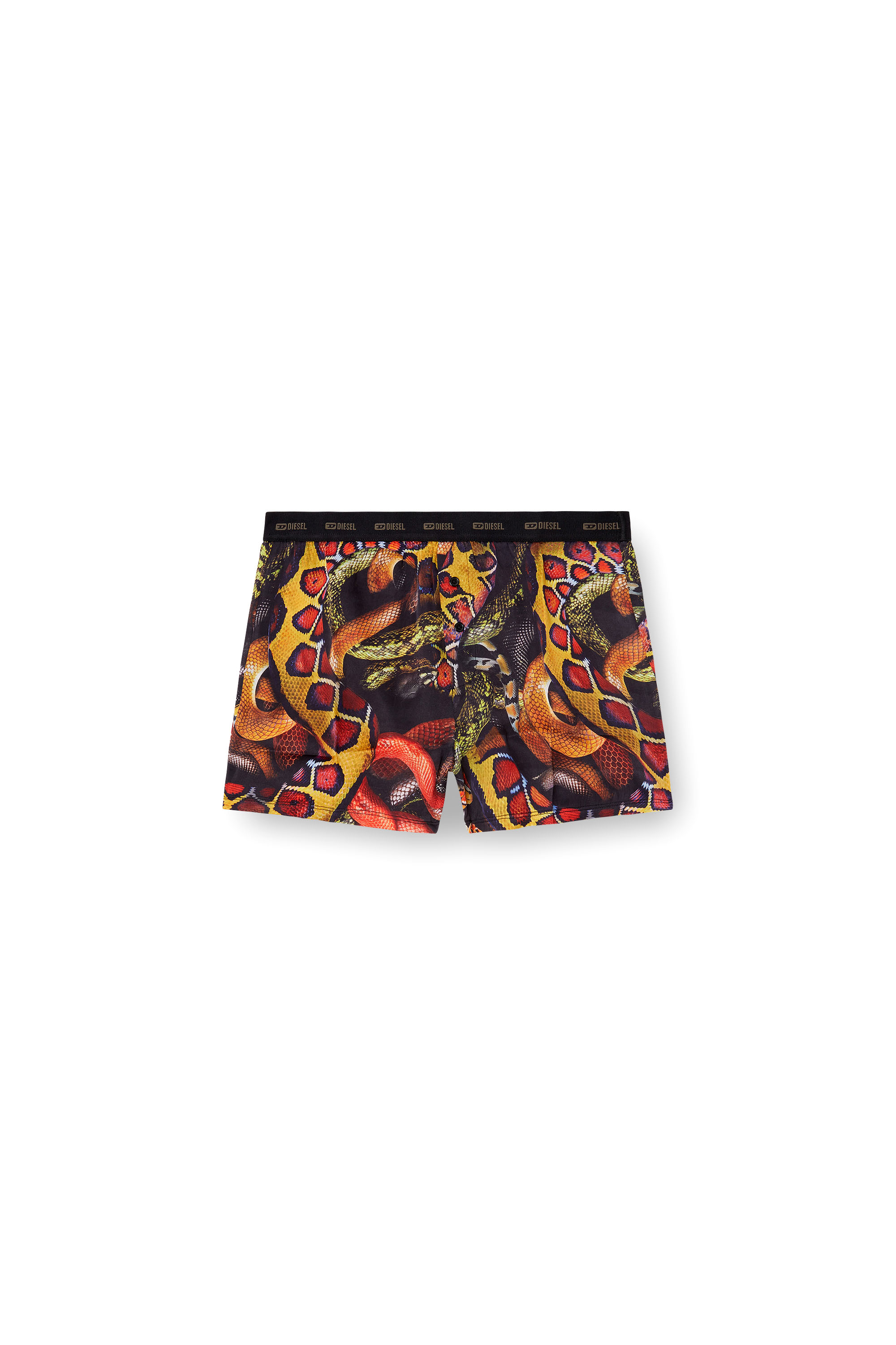 Diesel - STARK-UTLT-SNAKE, Boxer in raso con stampa snake Uomo in Multicolor - 4