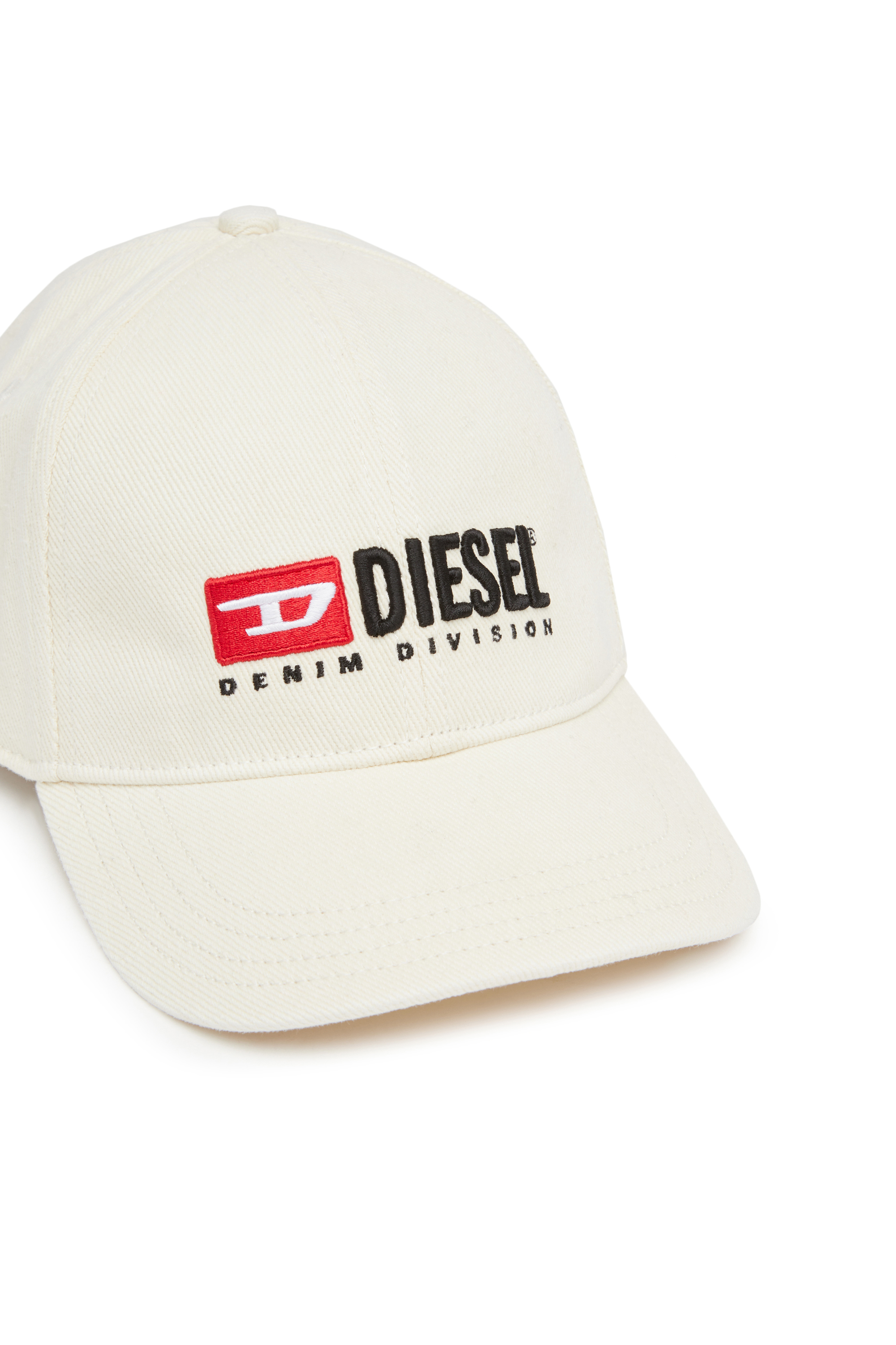 Diesel - CORRY-DIV-WASH, Cappello da baseball con logo ricamato Uomo in Bianco - 3