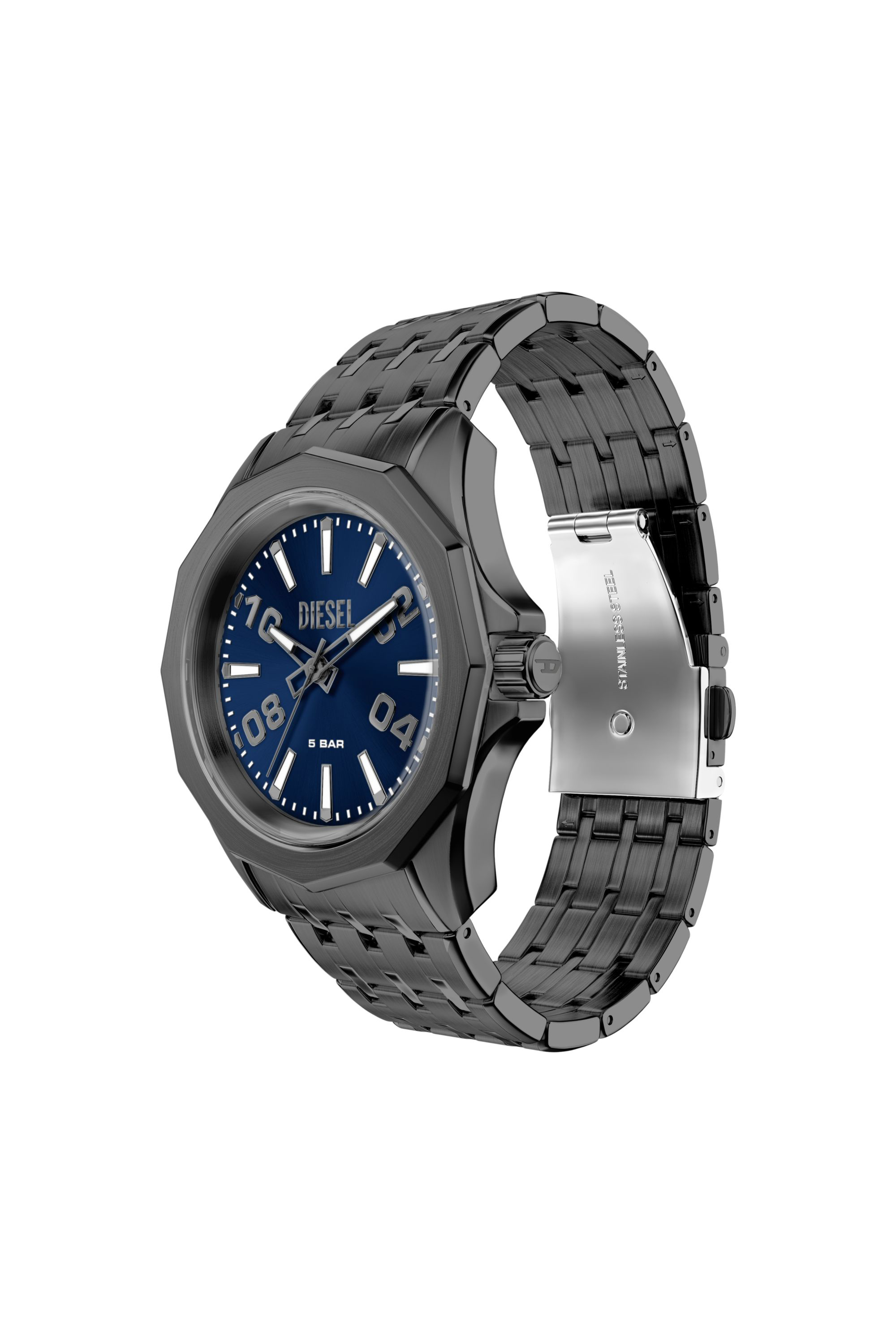 Diesel - DZ2238 WATCH, Orologio Stinger in acciaio gunmetal Uomo in Grigio - 4