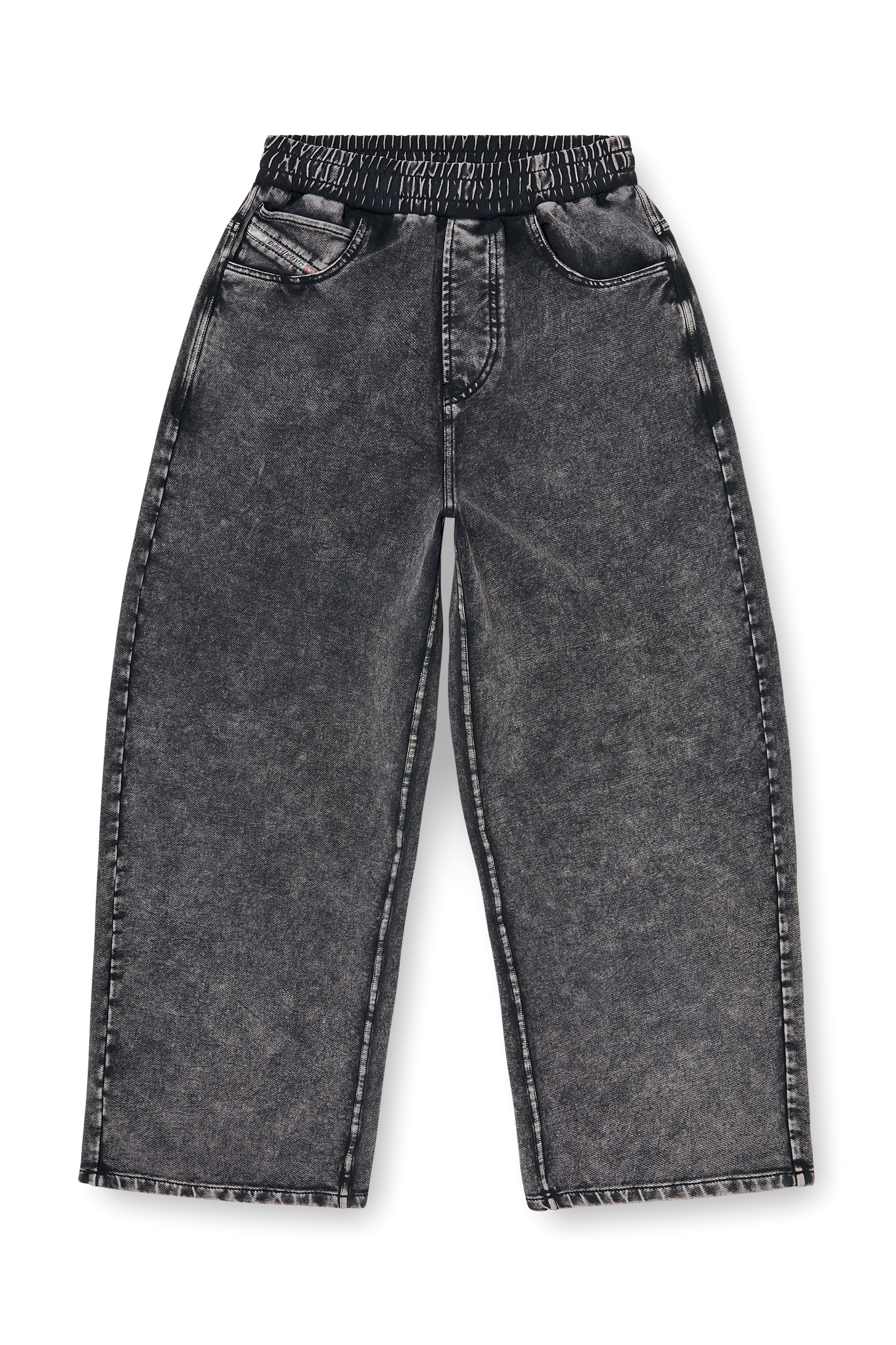 Diesel - P-STUKY, Pantaloni da tuta effetto denim Donna in Grigio - 2