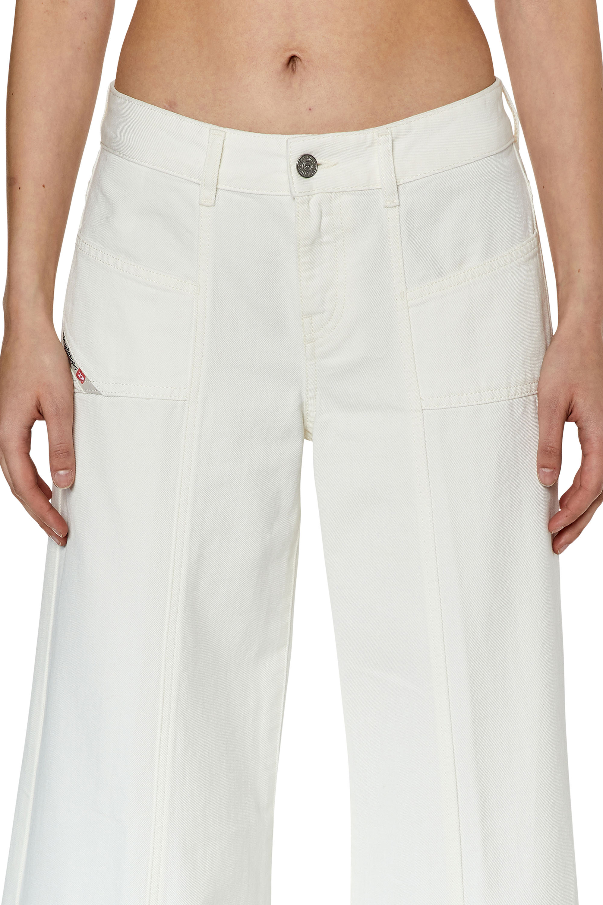 Diesel - Bootcut and Flare Jeans D-Aki 068JQ, Bianco - Image 5