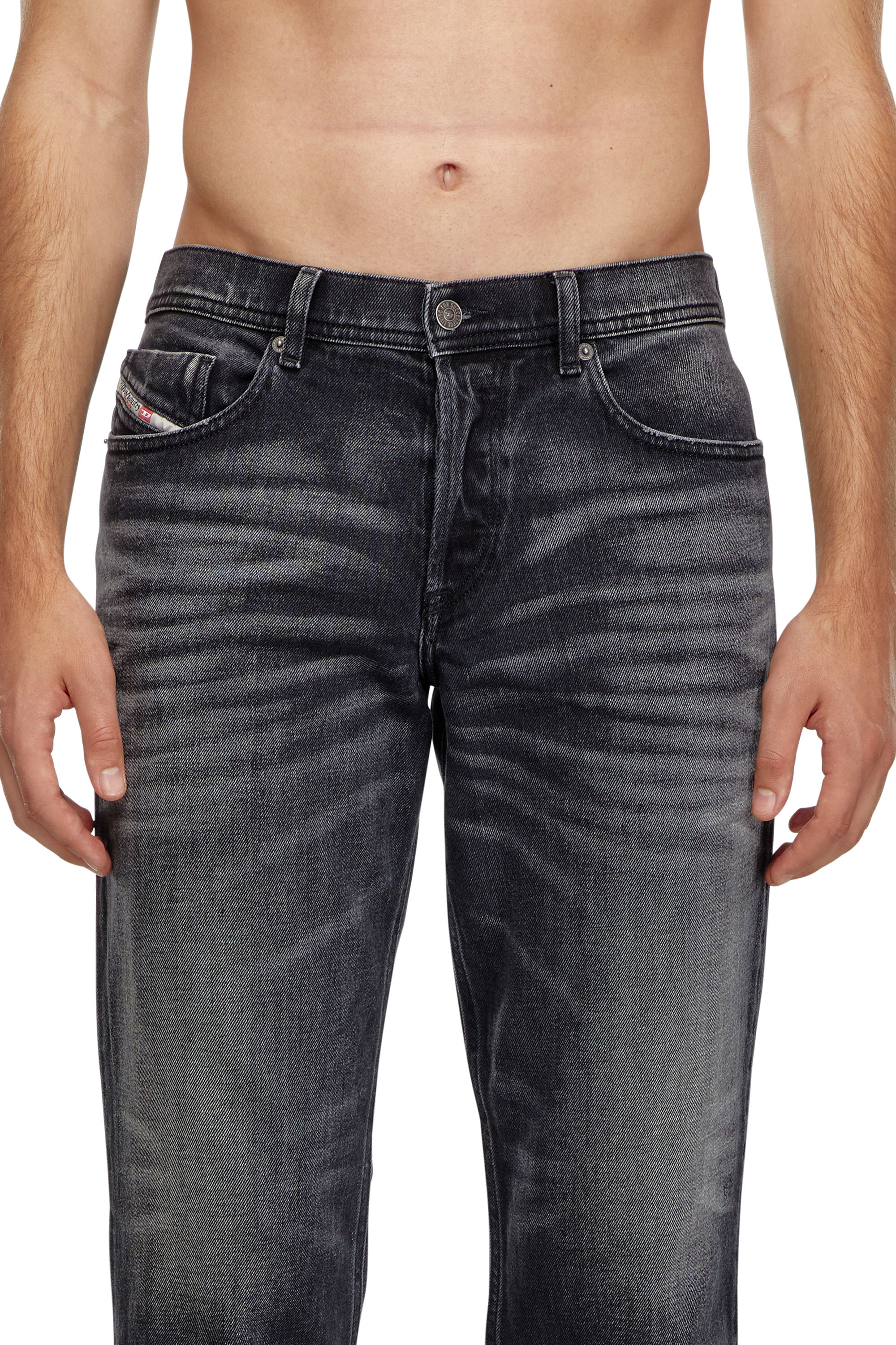 Diesel - Regular Jeans 2023 D-Finitive 09J65 Uomo, Nero/Grigio scuro - Image 5