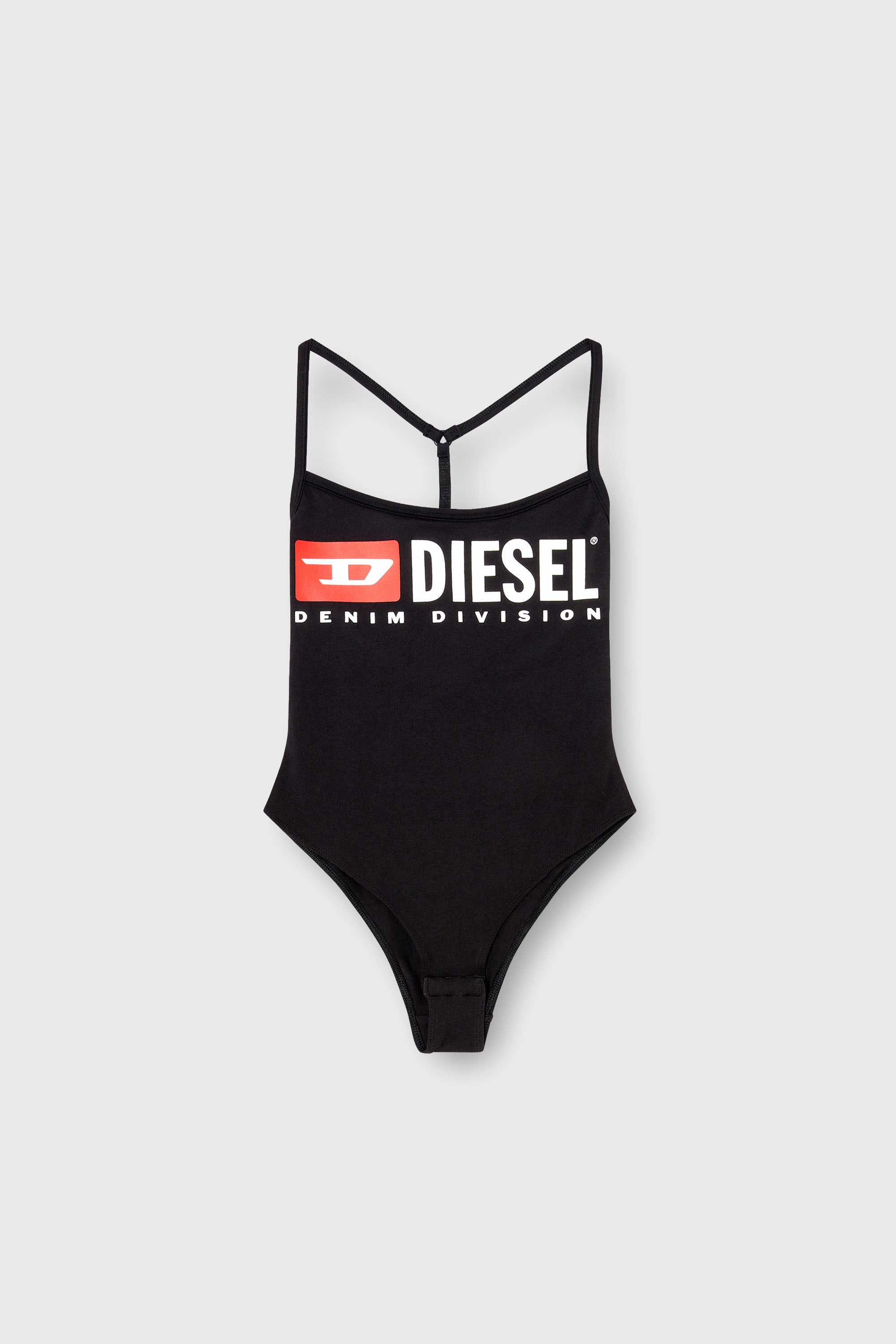Diesel - JESSIE-D-CORE, Body in cotone con spalline a T-back Donna in Nero - 2