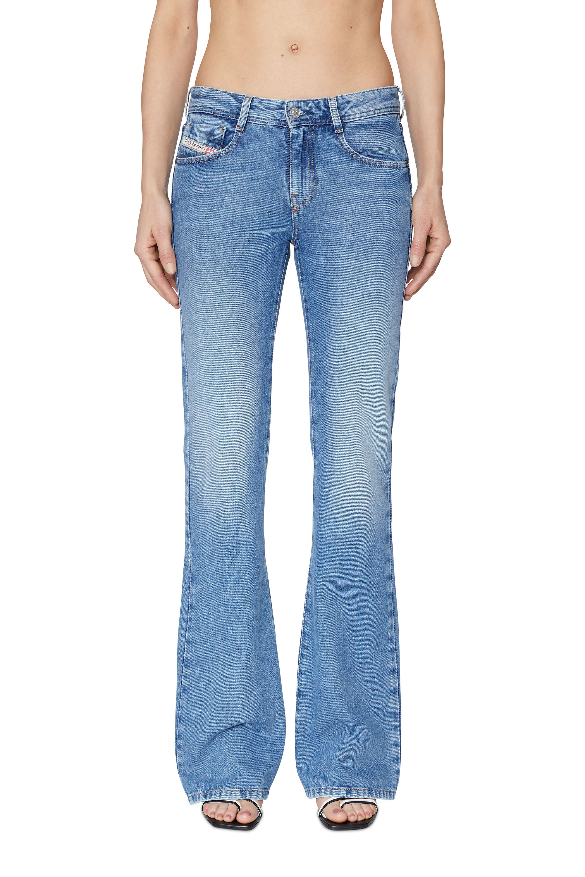 1969 D-EBBEY 09C16 Bootcut and Flare Jeans, Blu medio - Jeans
