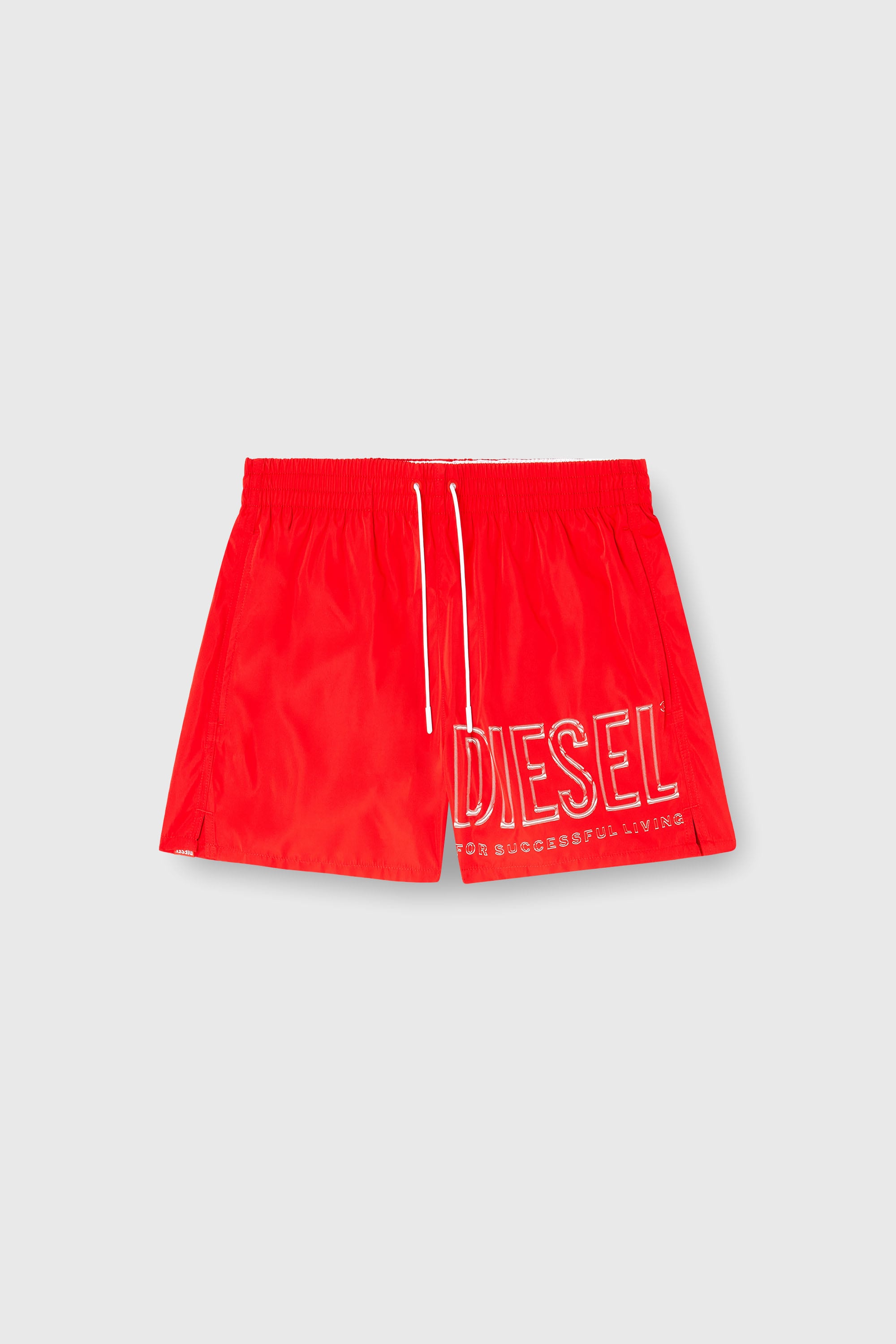 Diesel - OLYMPIC-34-D-CORE, Costume da bagno corto di media lunghezza con logo sagomato. Uomo in Rosso - 2
