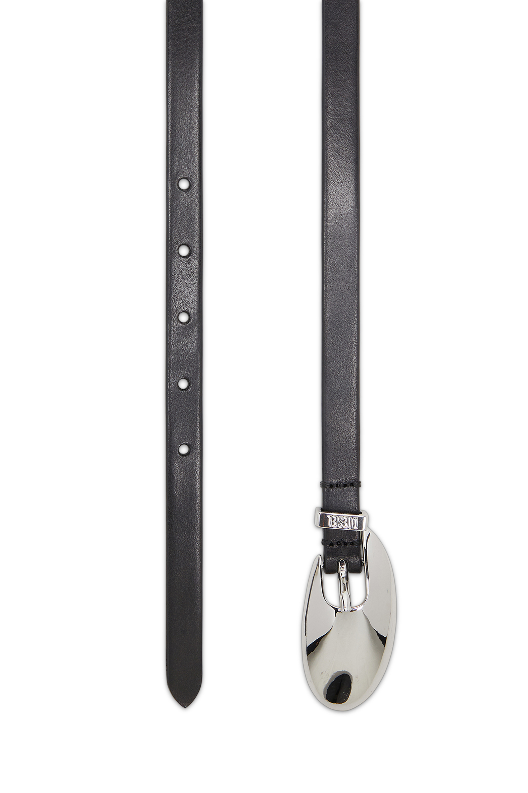 Diesel - B-ROP 15, Cintura 1,5 cm in pelle con fibbia scultura Donna in Nero - 2