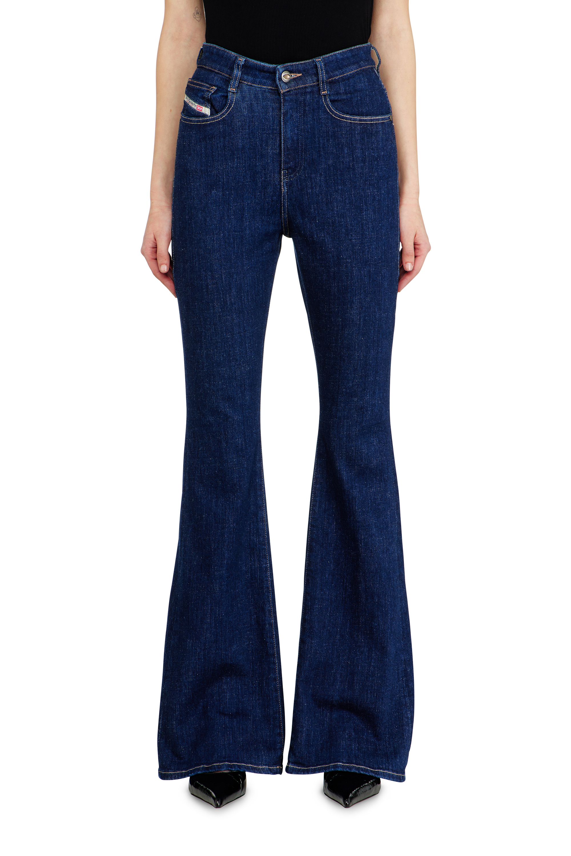 Diesel - Bootcut Jeans 1973 D-Partt 09Q03 Donna, Blu Scuro - Image 4