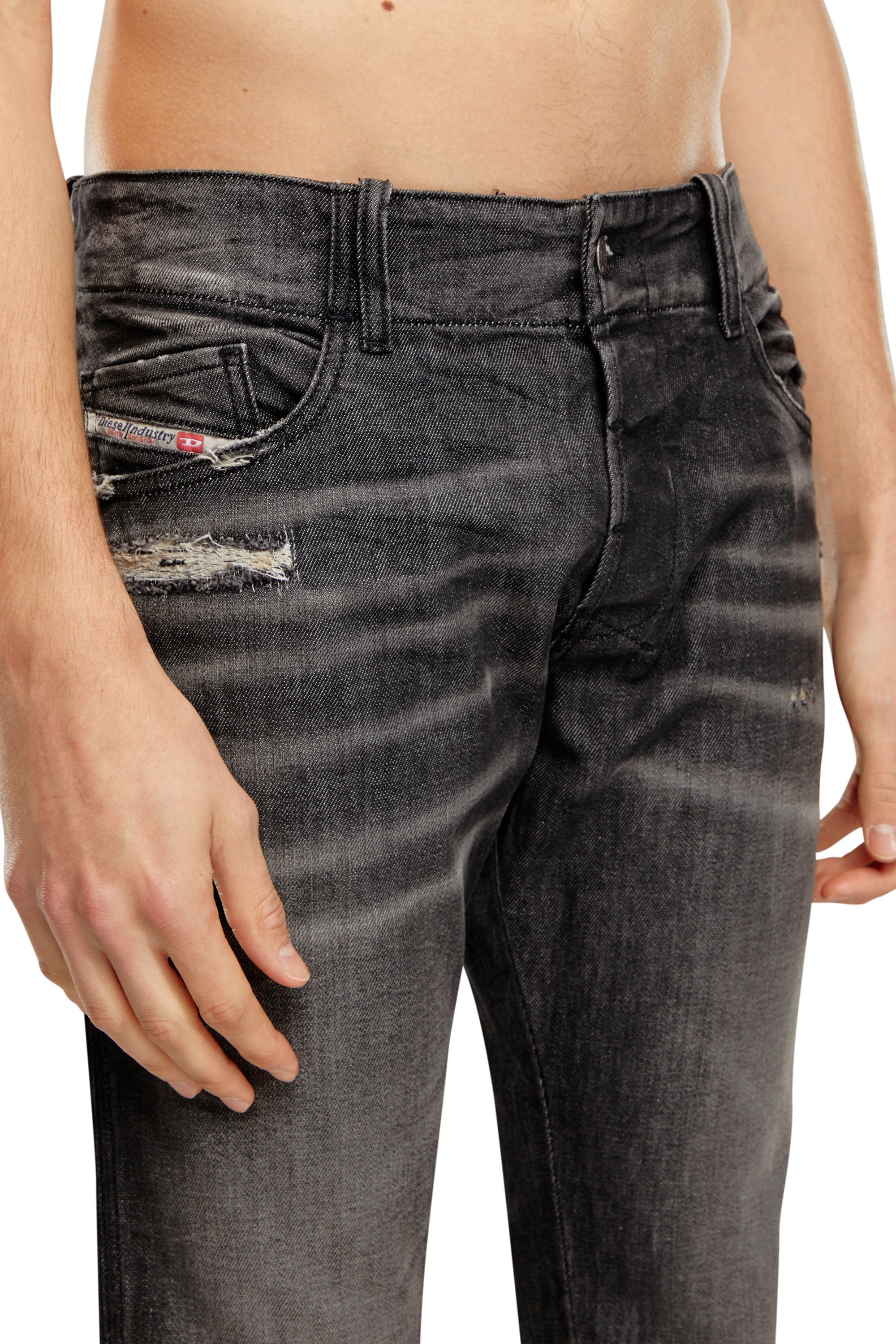 Diesel - Bootcut Jeans D-Backler 09H51, Nero/Grigio scuro - Image 3