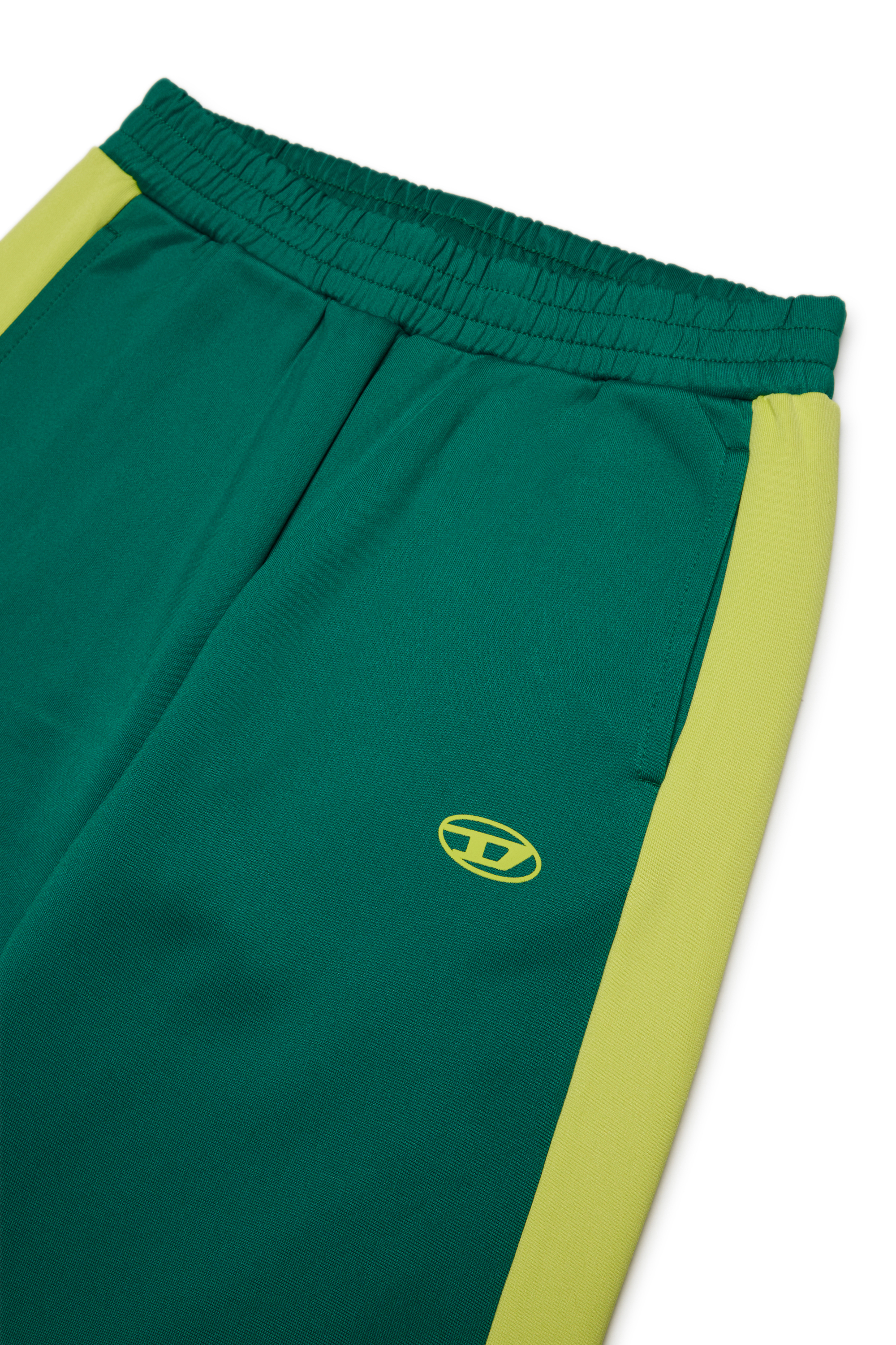 Diesel - PBOS, Pantaloni da tuta con bande laterali Uomo in Verde - 3