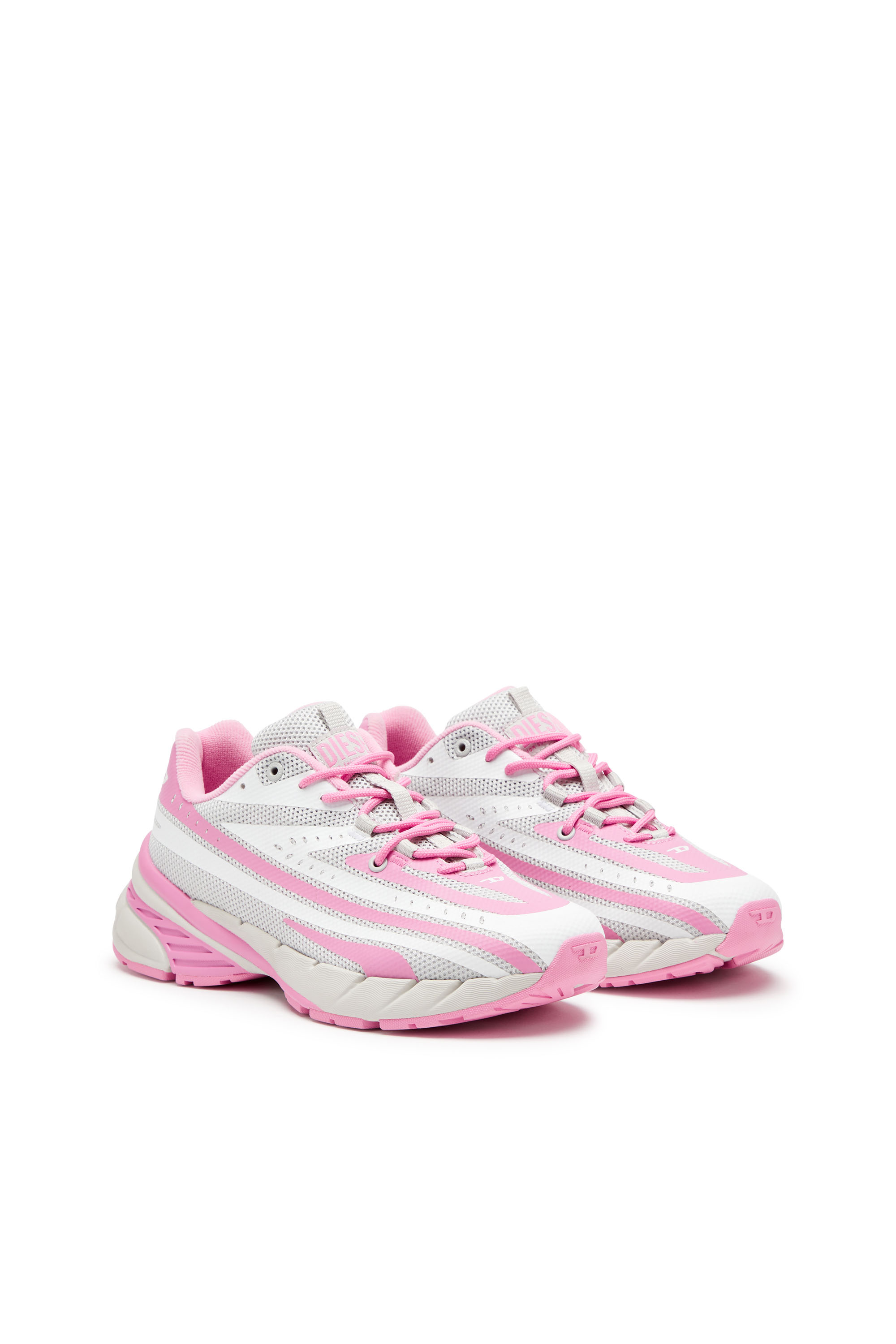Diesel - D-AIRSPEED LOW W, D-Airspeed Low-Sneaker a righe in mesh coated Donna in Multicolor - 3