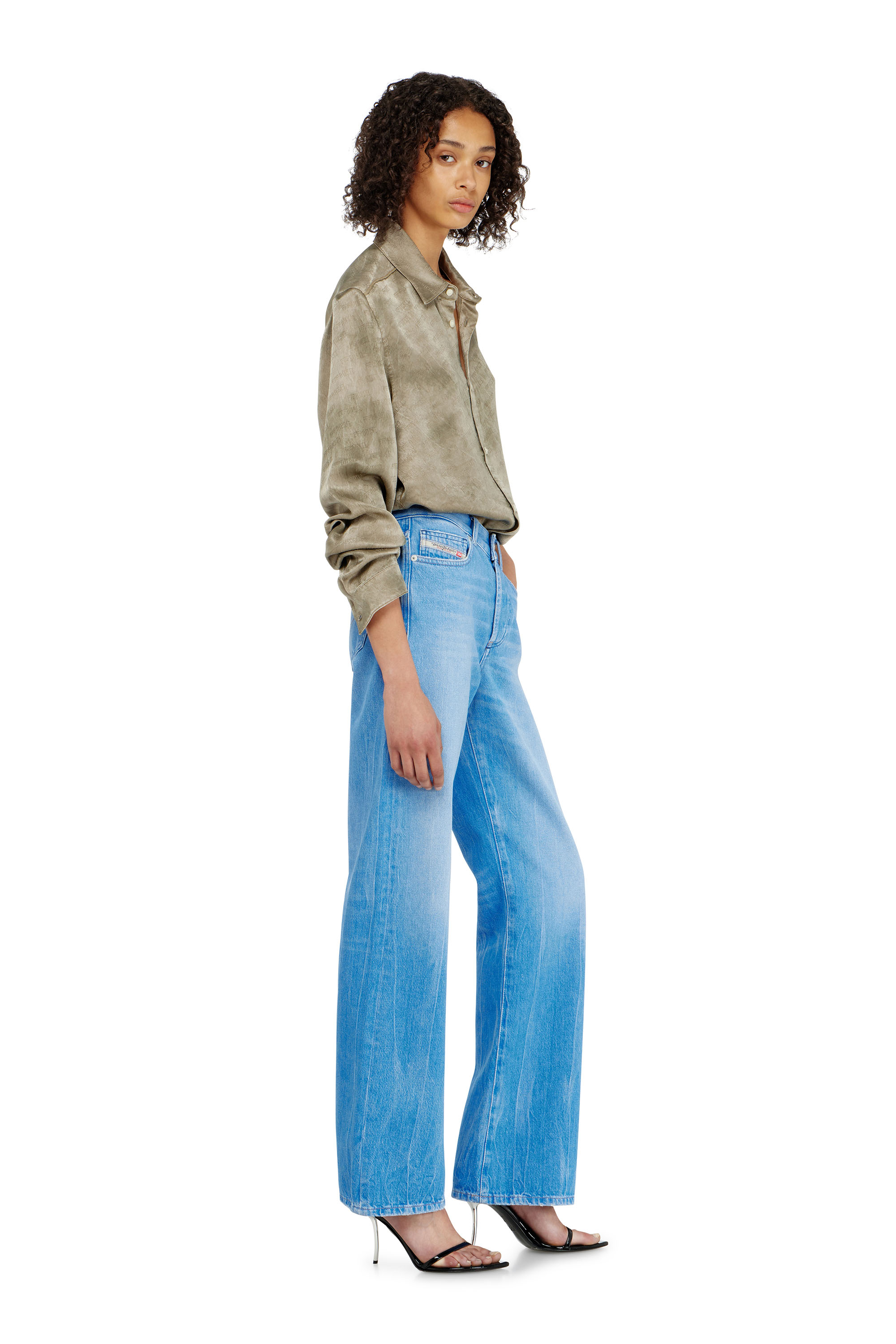 Diesel - Regular Jeans 1971 D-Sent 09P88 Donna, Blu Chiaro - Image 2