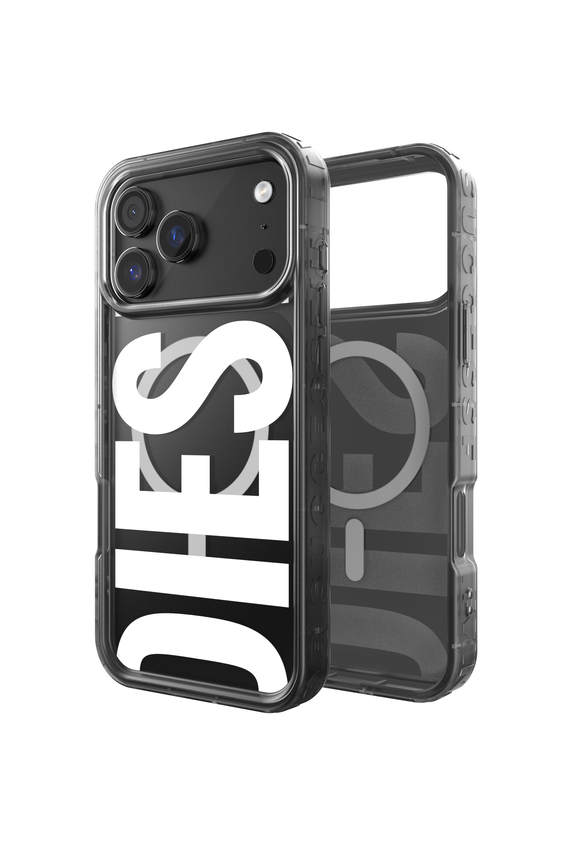 Diesel - 60438 MOULDED CASE, Custodia Biscotto Bumper con Magsafe per iPhone 17 Pro Max Unisex in Nero - 1