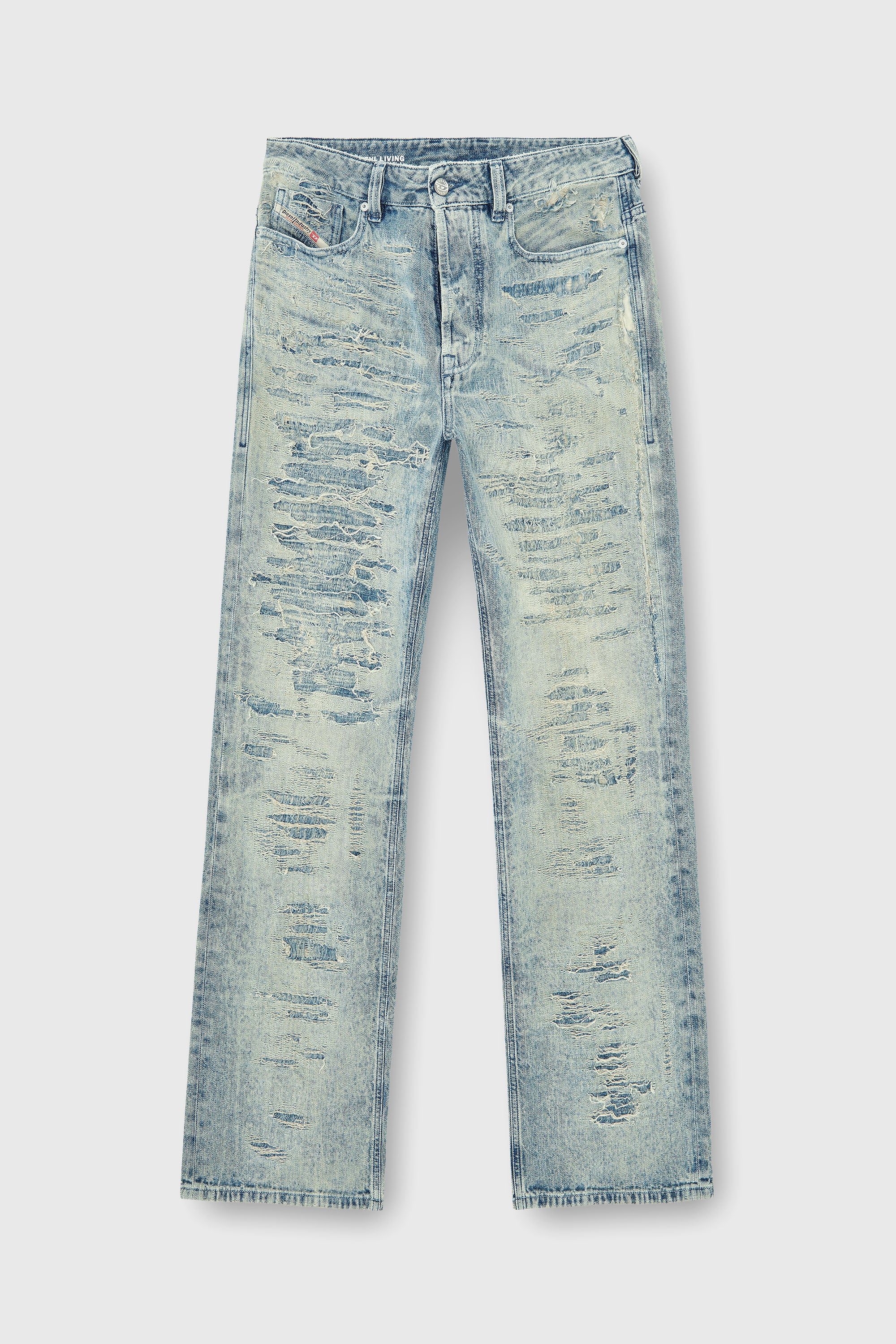 Diesel - Relaxed Jeans 1980 D-Eeper 068YM Uomo, Blu medio - Image 2