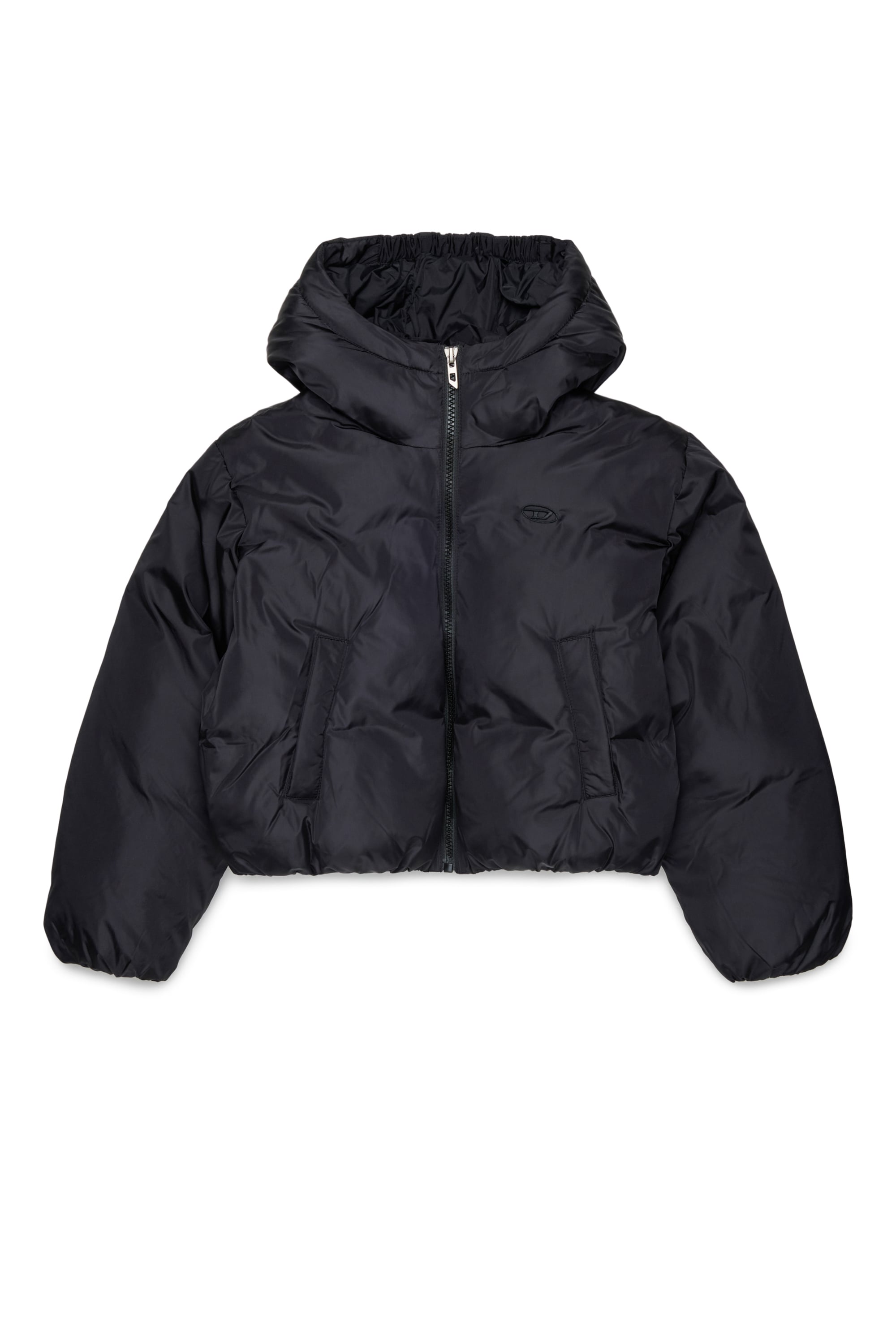 Diesel - JELKYM, Piumino con cappuccio Donna in Nero - 1